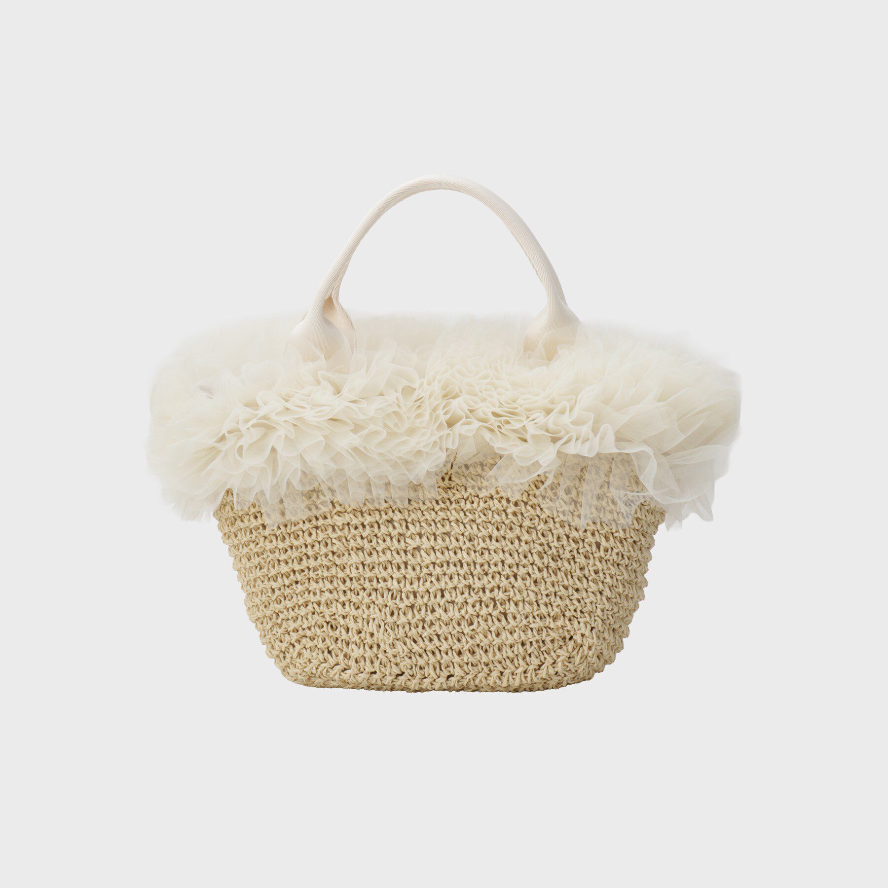 Couture broach「チュールフリルかごバッグ」|ハンドバッグ|