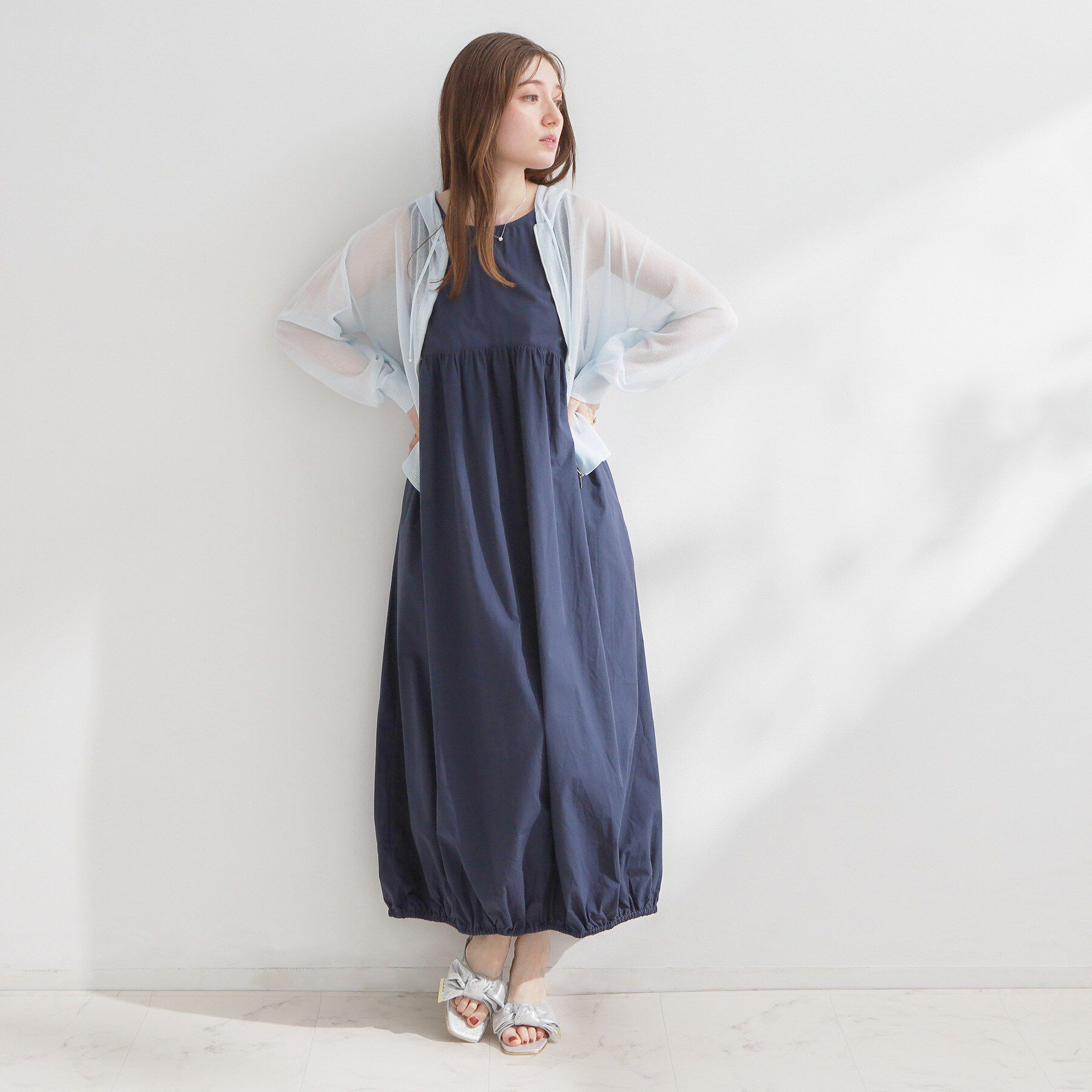 Couture broach「リボンクリアヒールサンダル」|サンダル|