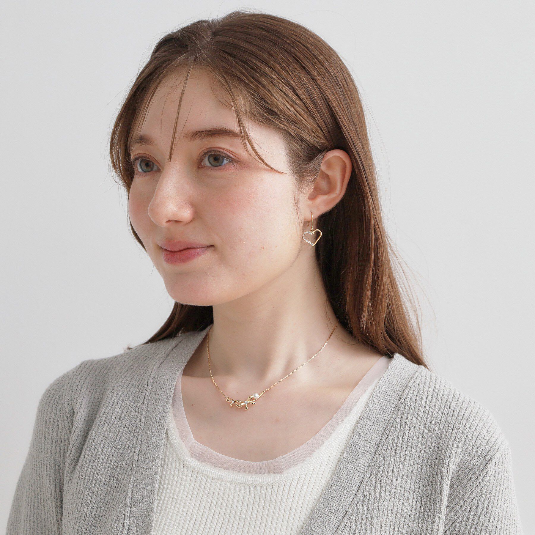 Couture broach「レディリボンパール調ネックレス」|ネックレス|