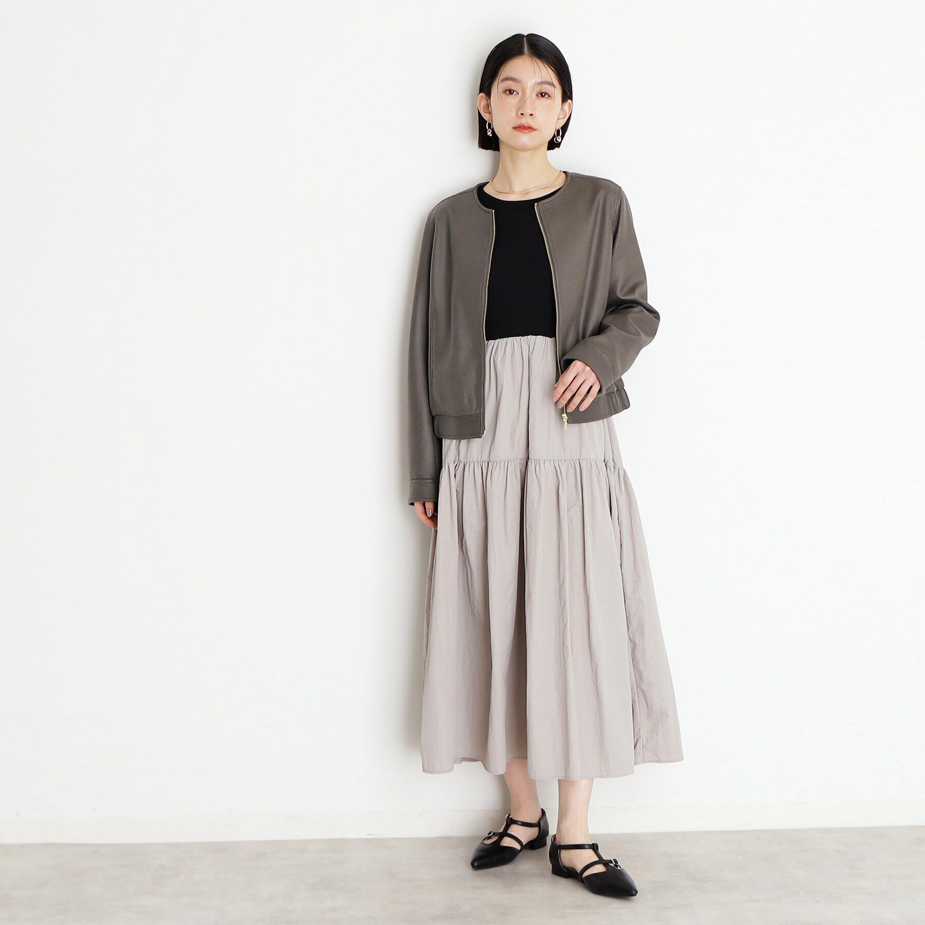 THE SHOP TK「ノーカラーブルゾン」|ブルゾン・スタジャン|