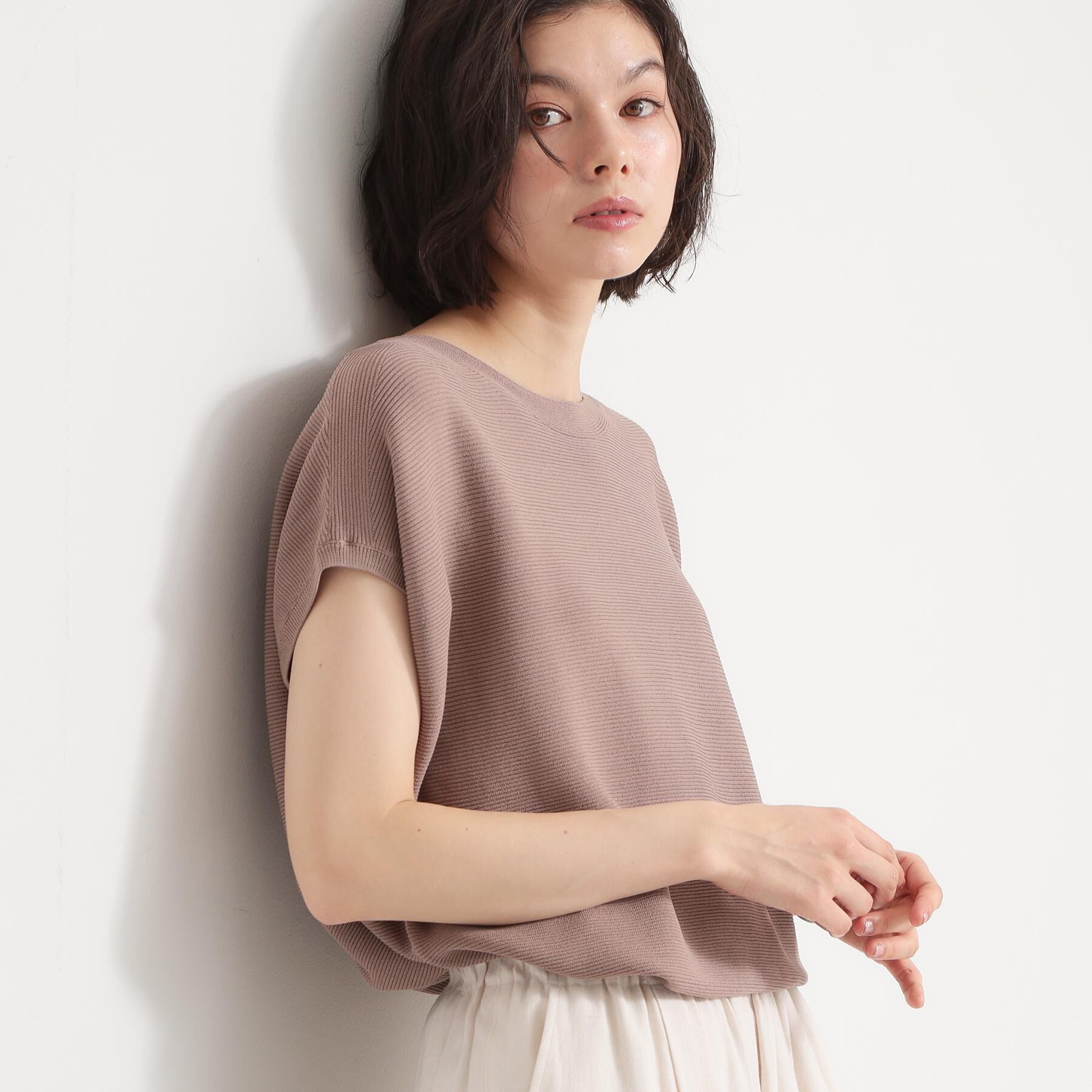 THE SHOP TK「【6色展開】さらさらフレンチニット【毛玉になりにくい/洗濯機OK】」|ニット・セーター|