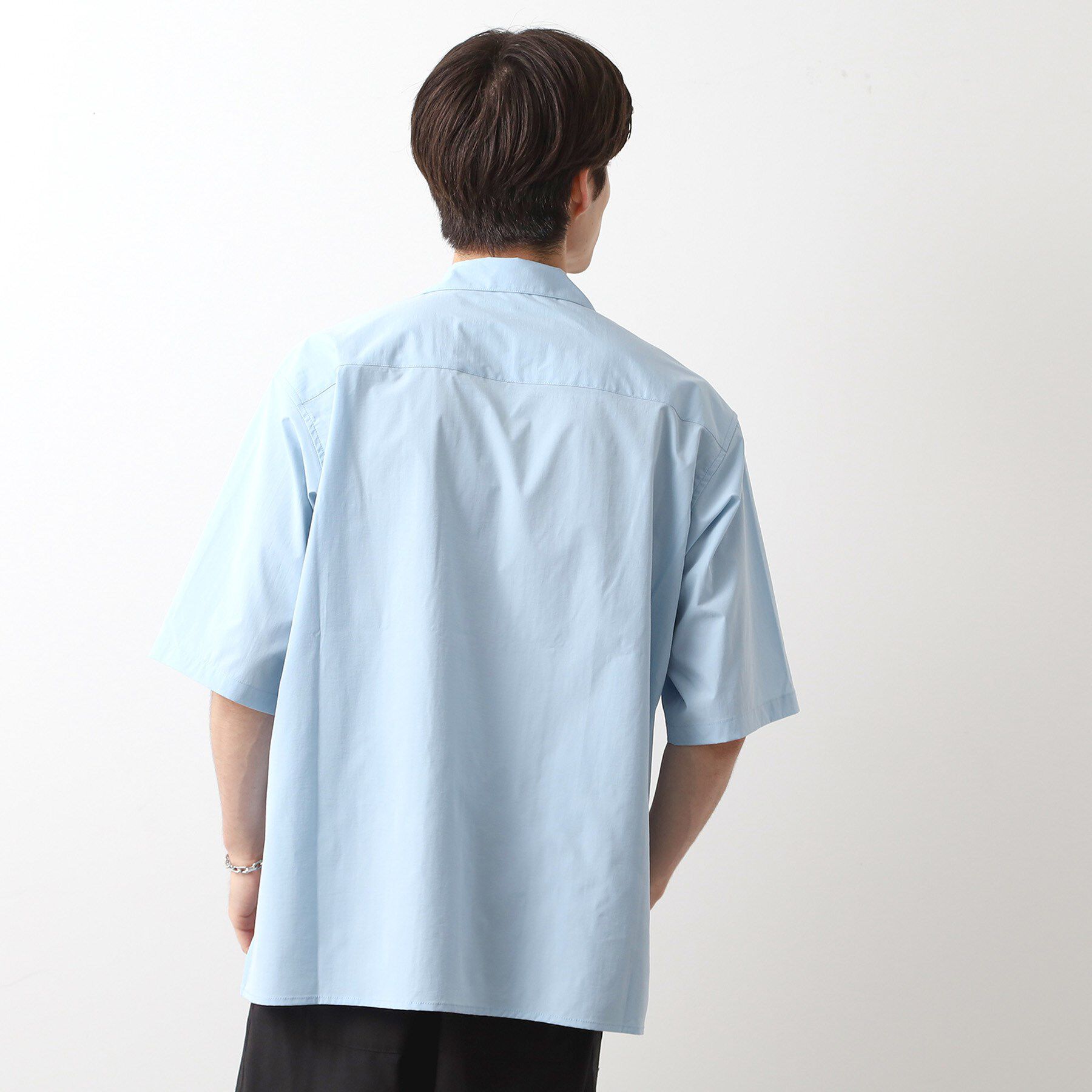 THE SHOP TK「CAVEダブルフラップ半袖シャツ【吸水速乾／ストレッチ／洗濯機OK】」|シャツ・ブラウス|