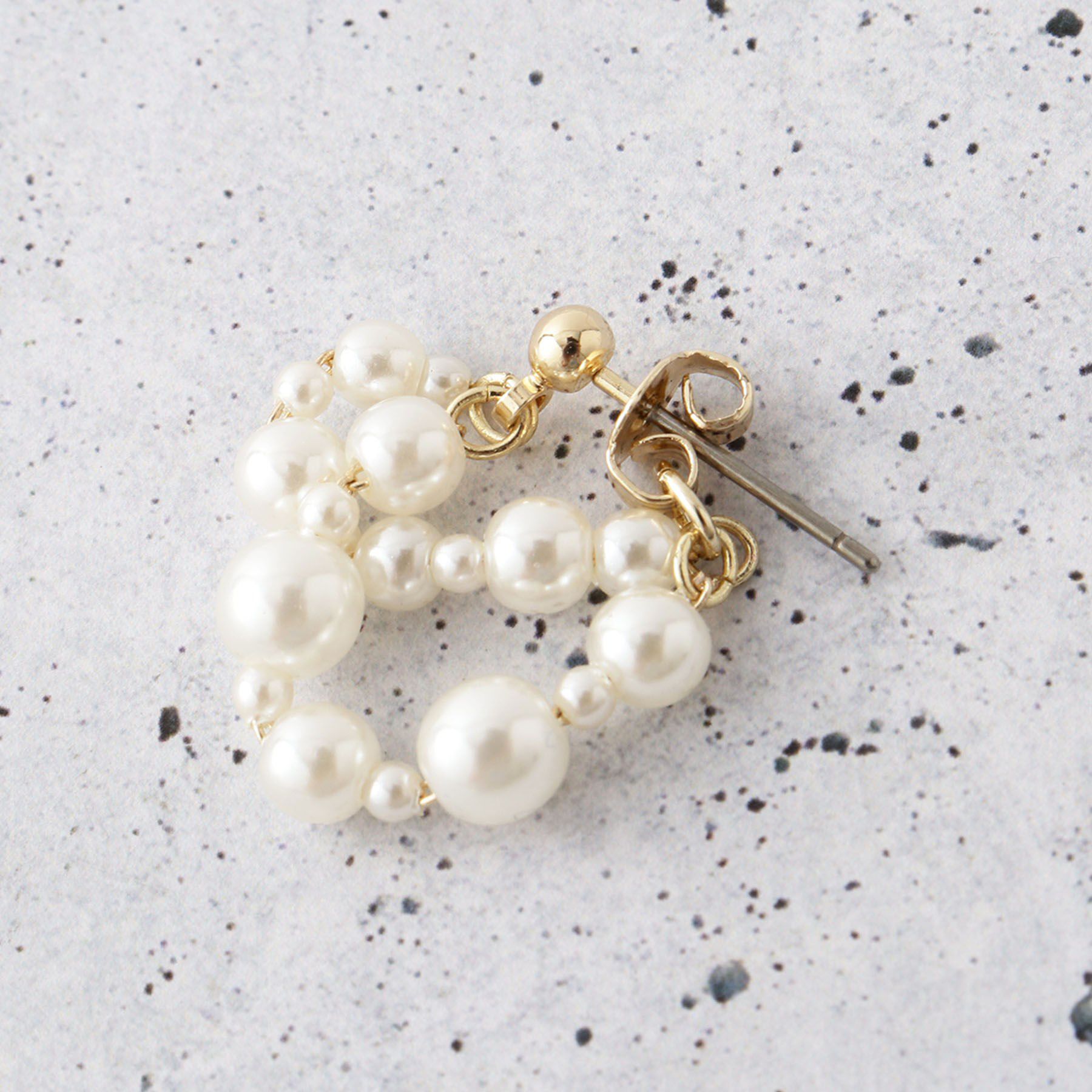 THE SHOP TK「つぶつぶパール調ピアス」|ピアス|