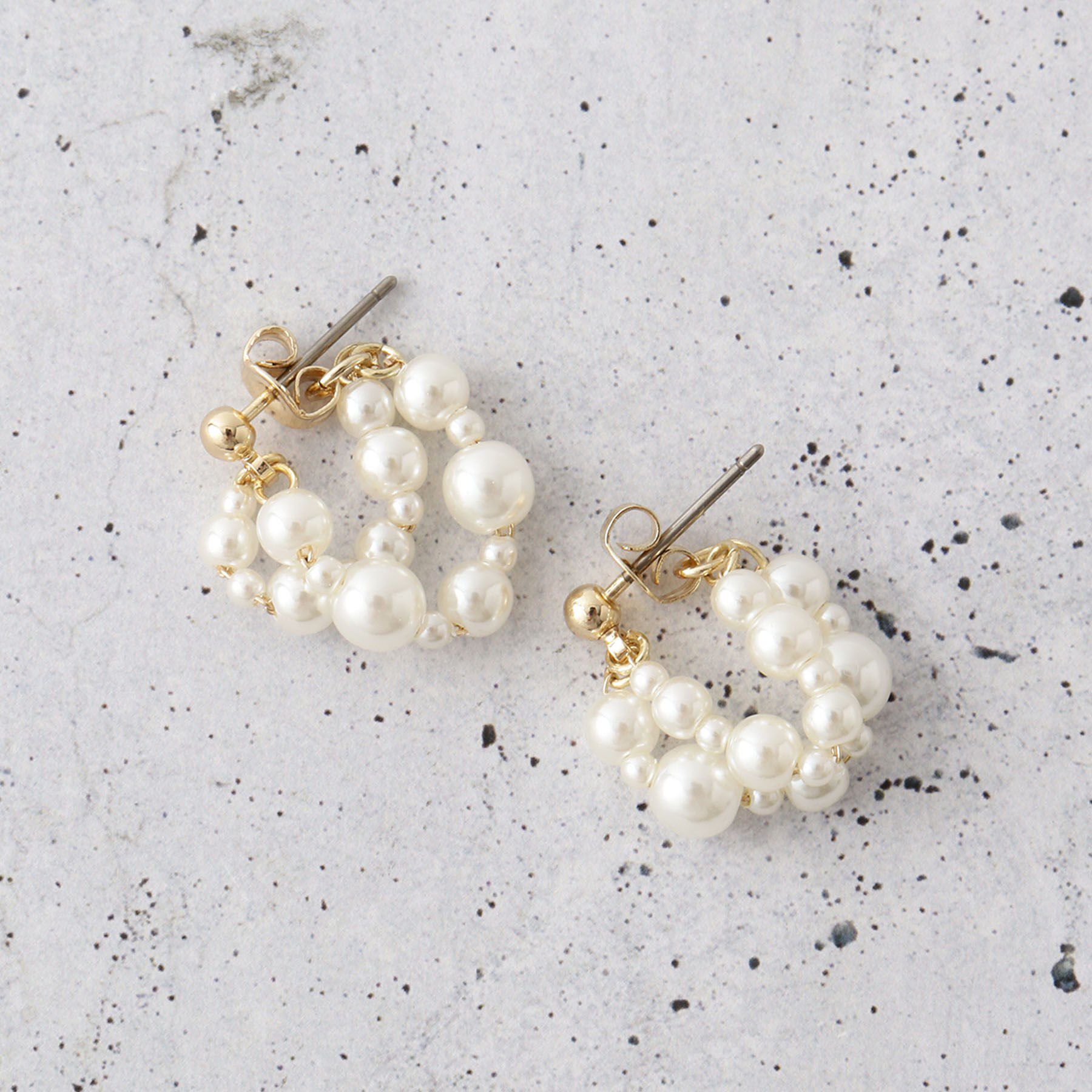 THE SHOP TK「つぶつぶパール調ピアス」|ピアス|ゴールド(007)