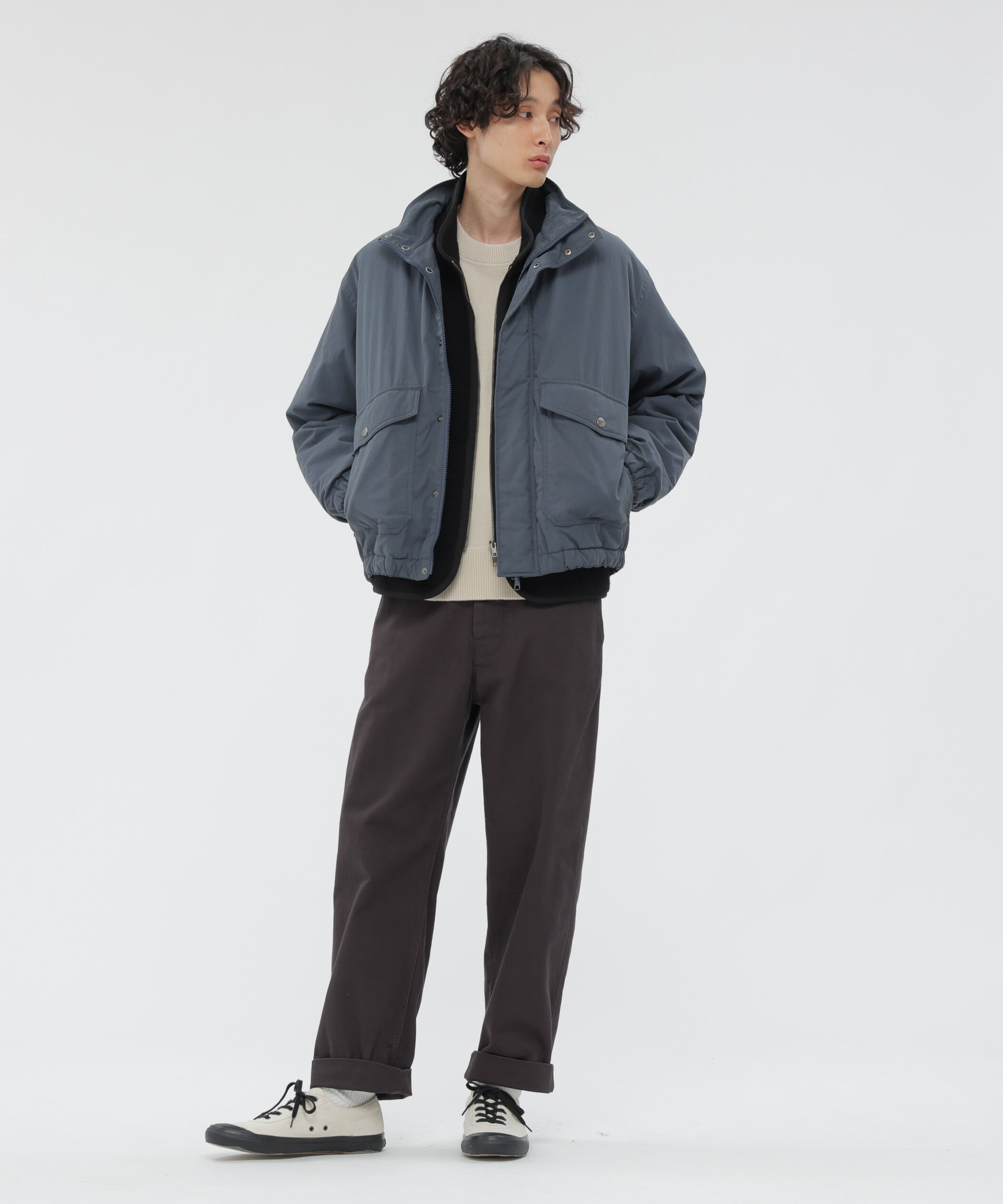 MHL.「LIGHTWEIGHT COTTON NYLON CANVAS BLOUSON」|ブルゾン・スタジャン|