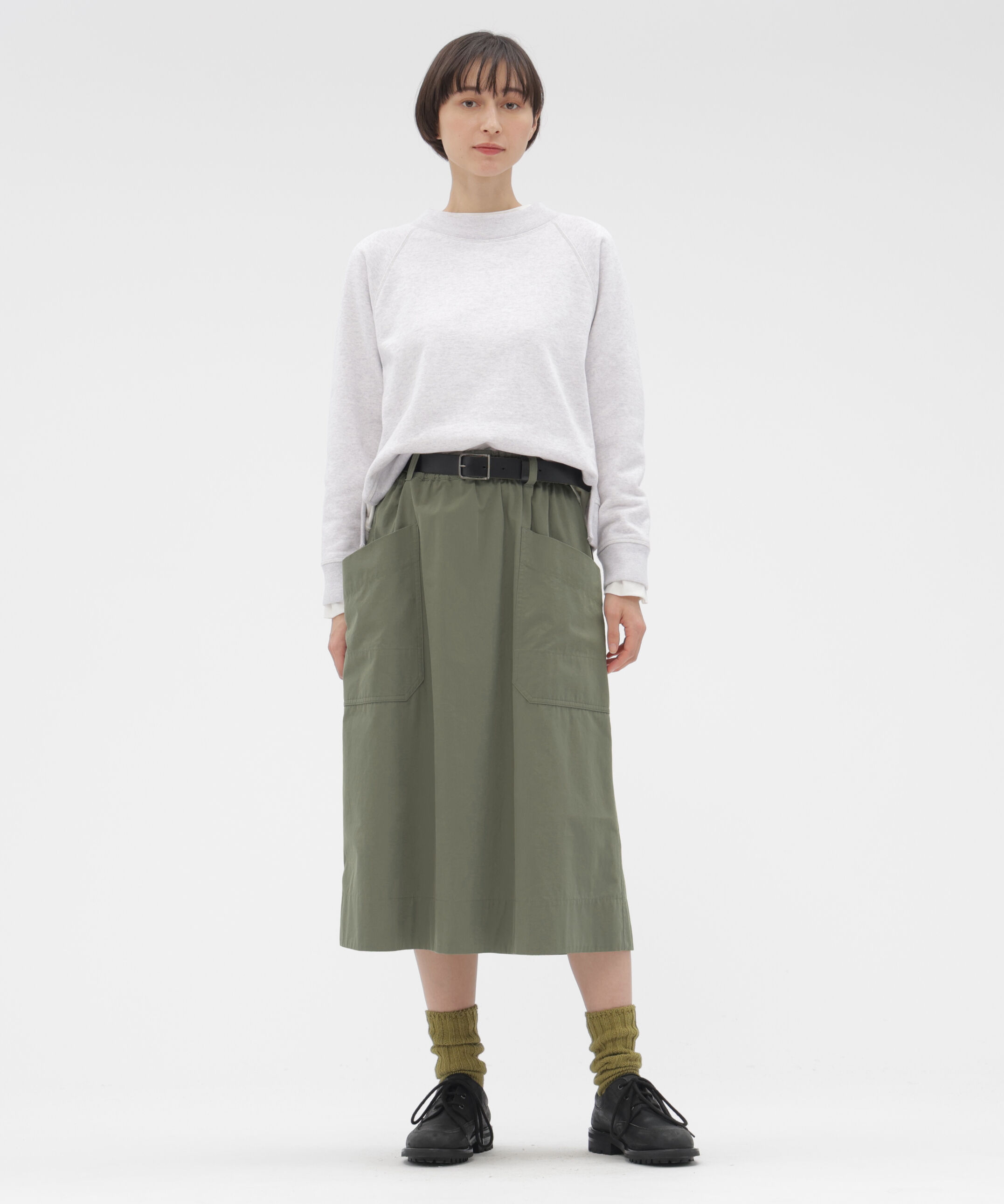 MHL.「COTTON CUPRA PLAINWEAVE SKIRT」|スカート|