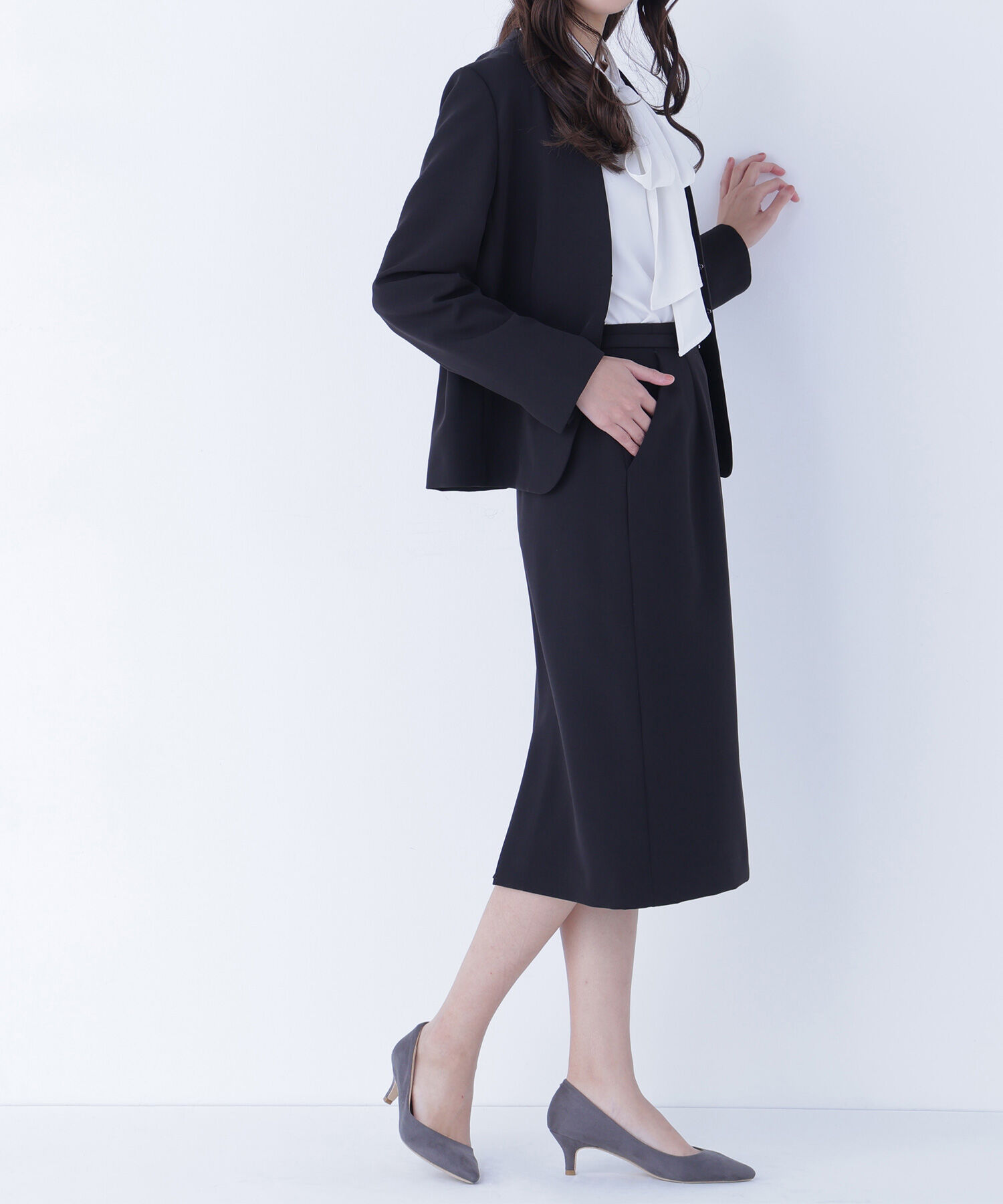  「ダブルクロスストレッチ SETUP タイトスカート」|スカート|