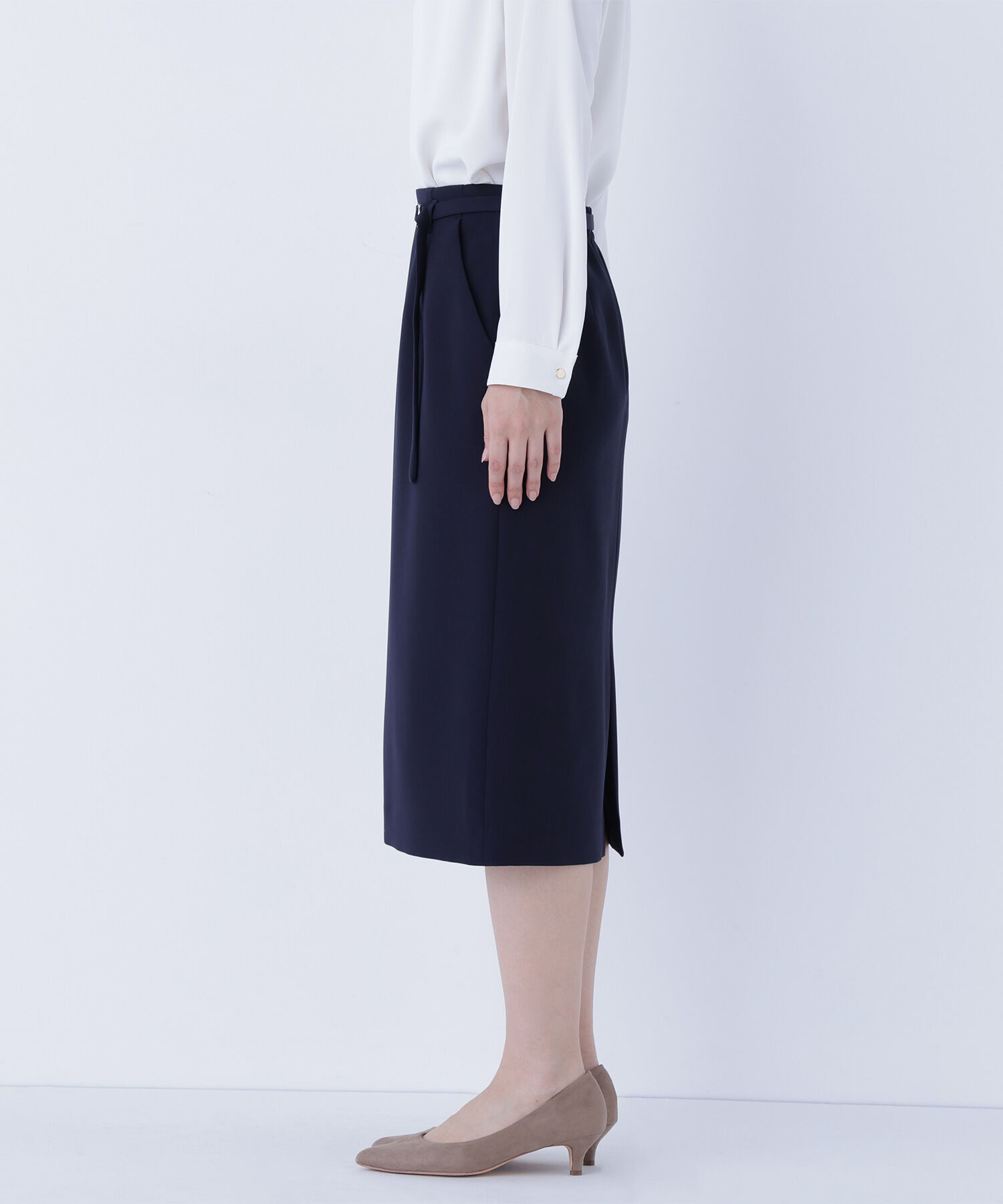  「ダブルクロスストレッチ SETUP タイトスカート」|スカート|