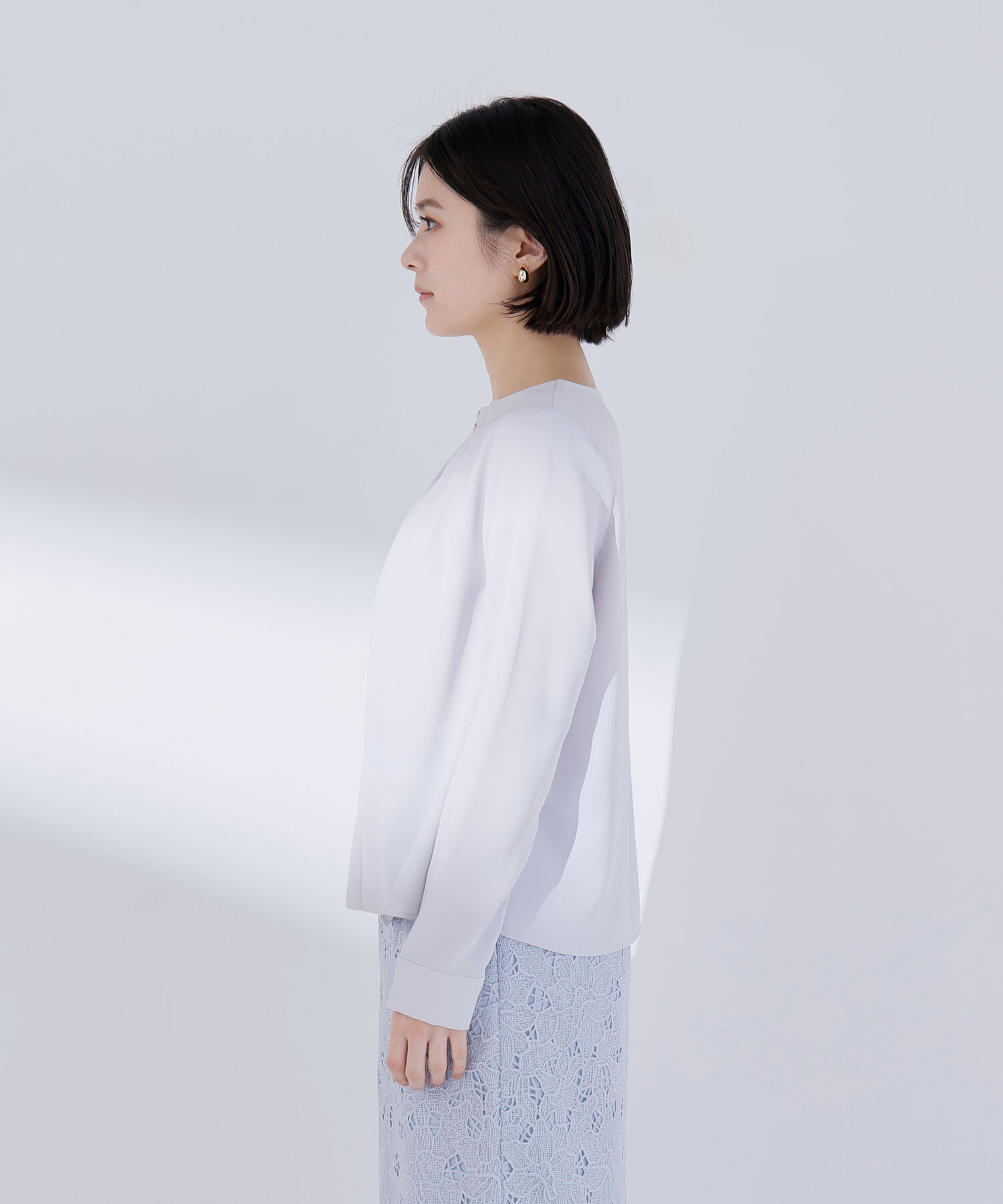  「ネックタックブラウス」|シャツ・ブラウス|