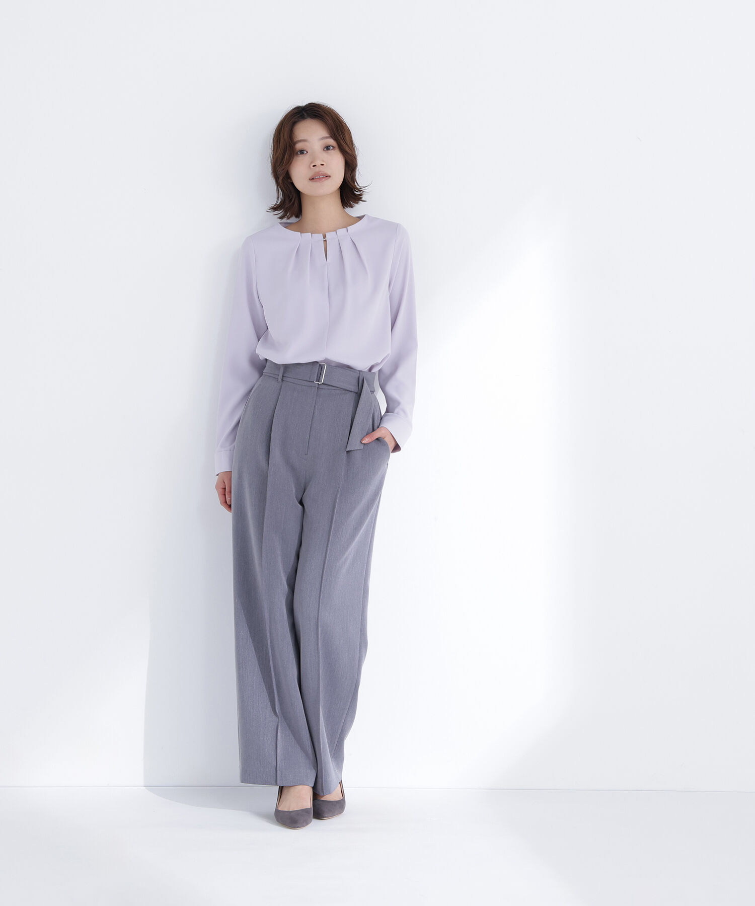  「ネックタックブラウス」|シャツ・ブラウス|