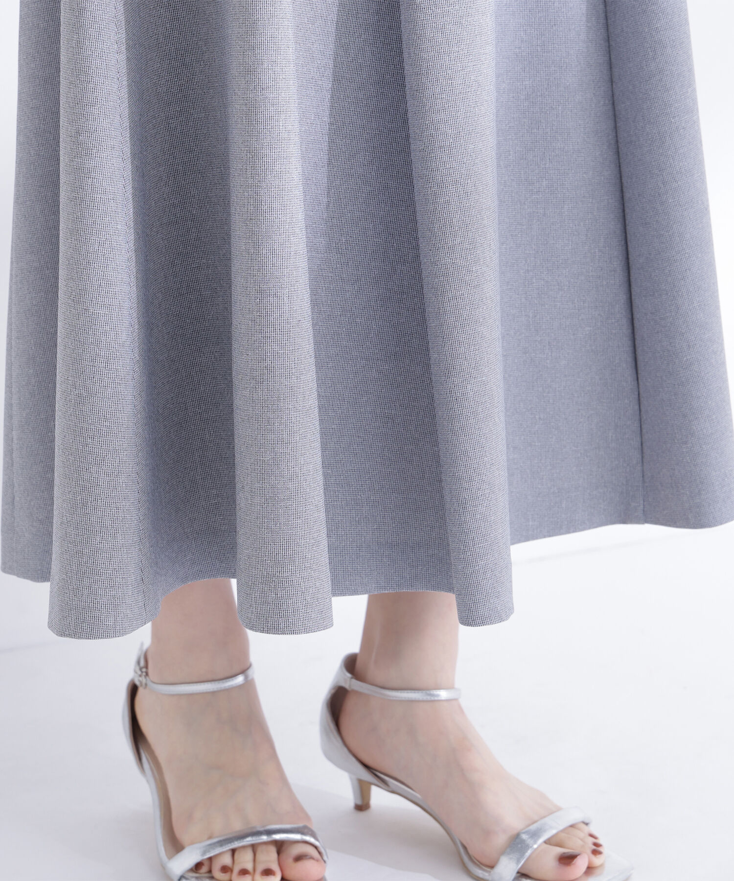  「メタルバックルフレアスカート」|スカート|