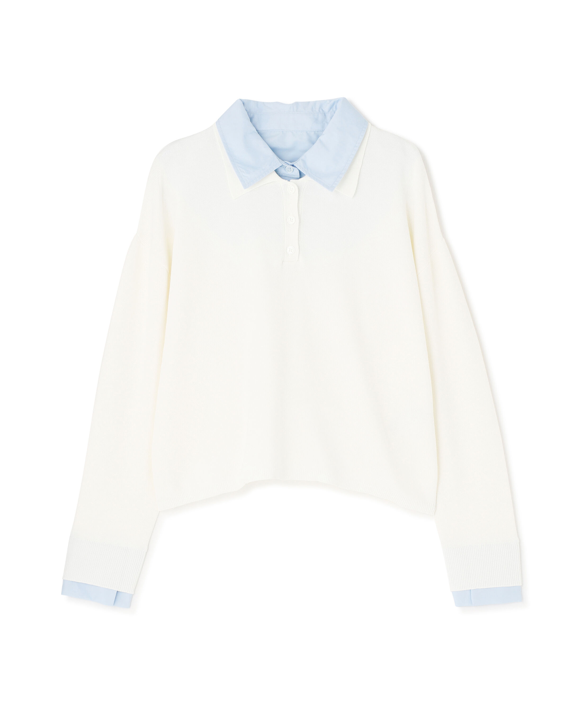  「〈N.〉シャツレイヤードニット」|ニット・セーター|