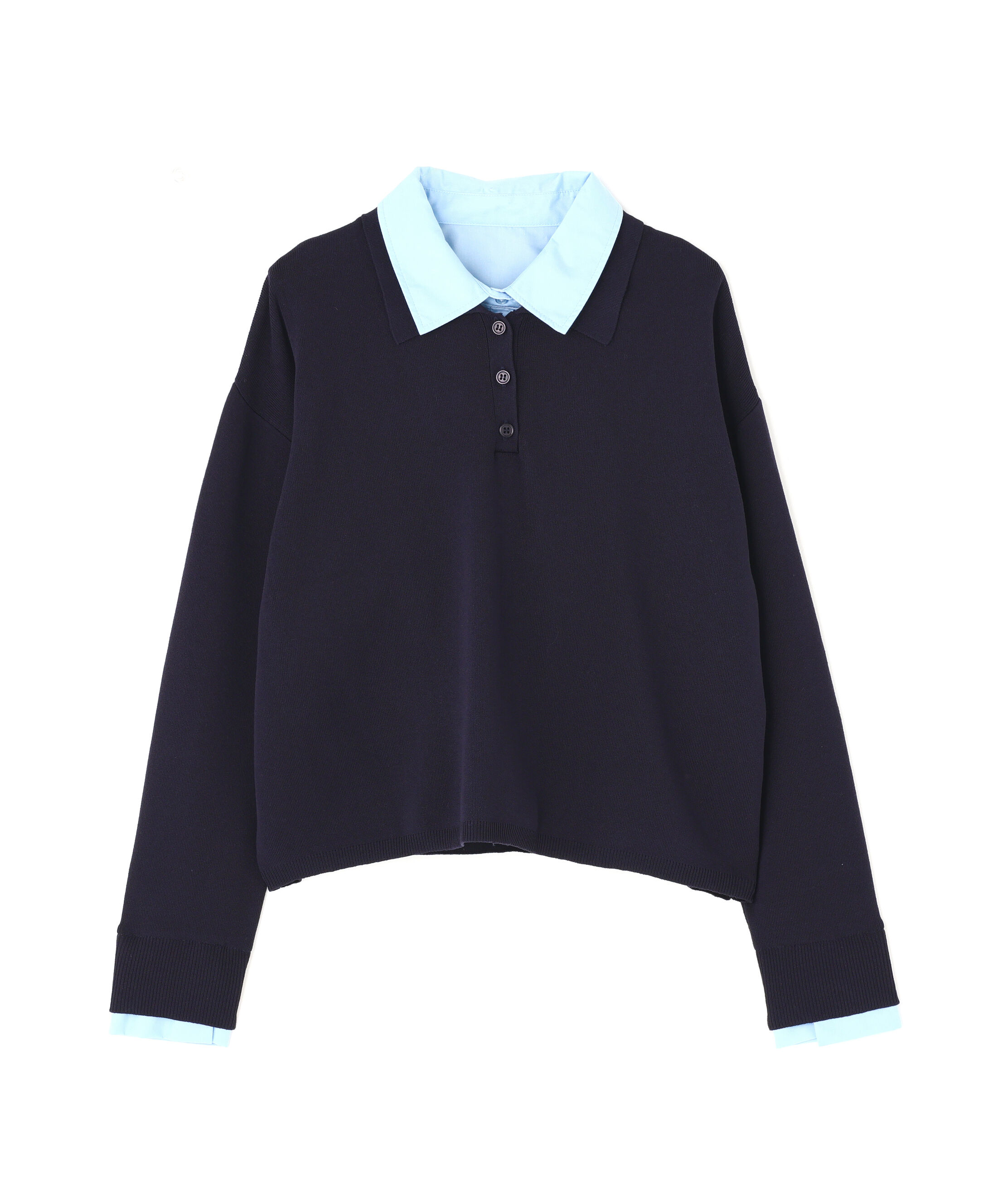  「〈N.〉シャツレイヤードニット」|ニット・セーター|