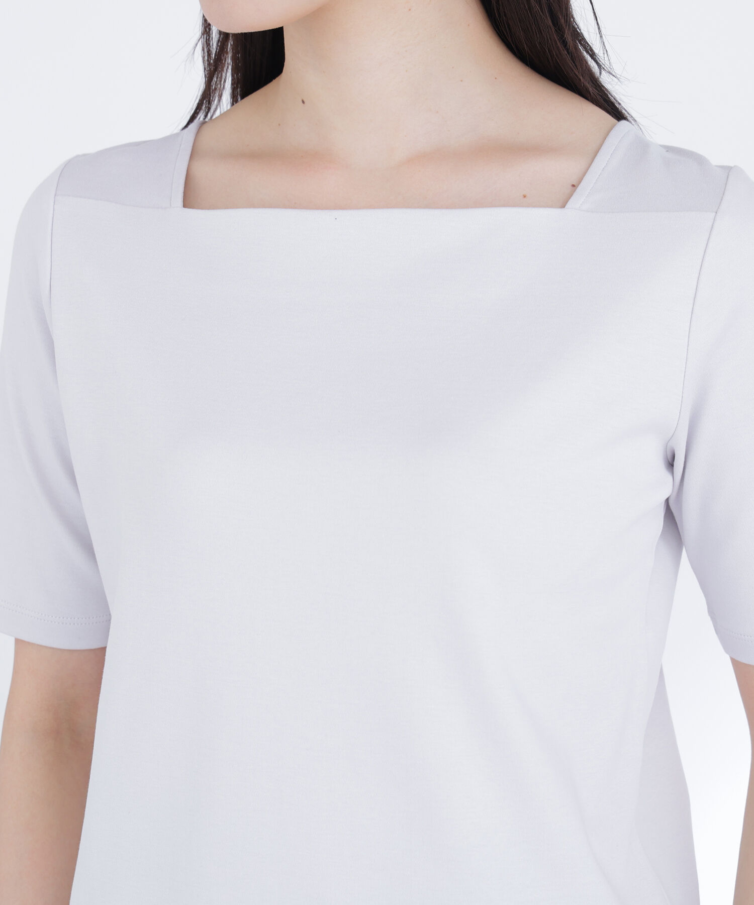  「ベーシックTシャツ スクエアネック」|Tシャツ・カットソー|