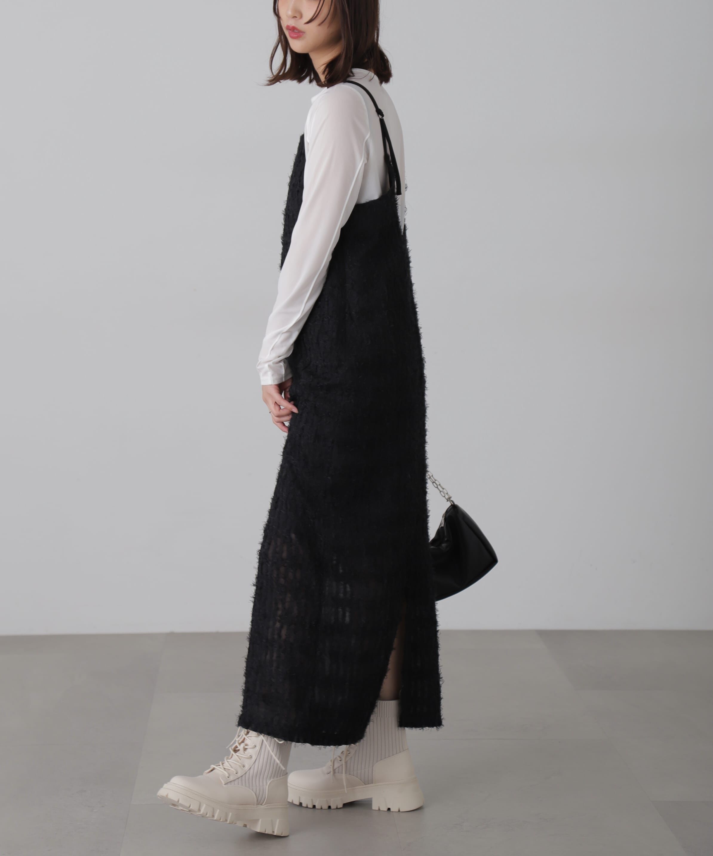  「シャギーキャミナローワンピース」|ワンピース|