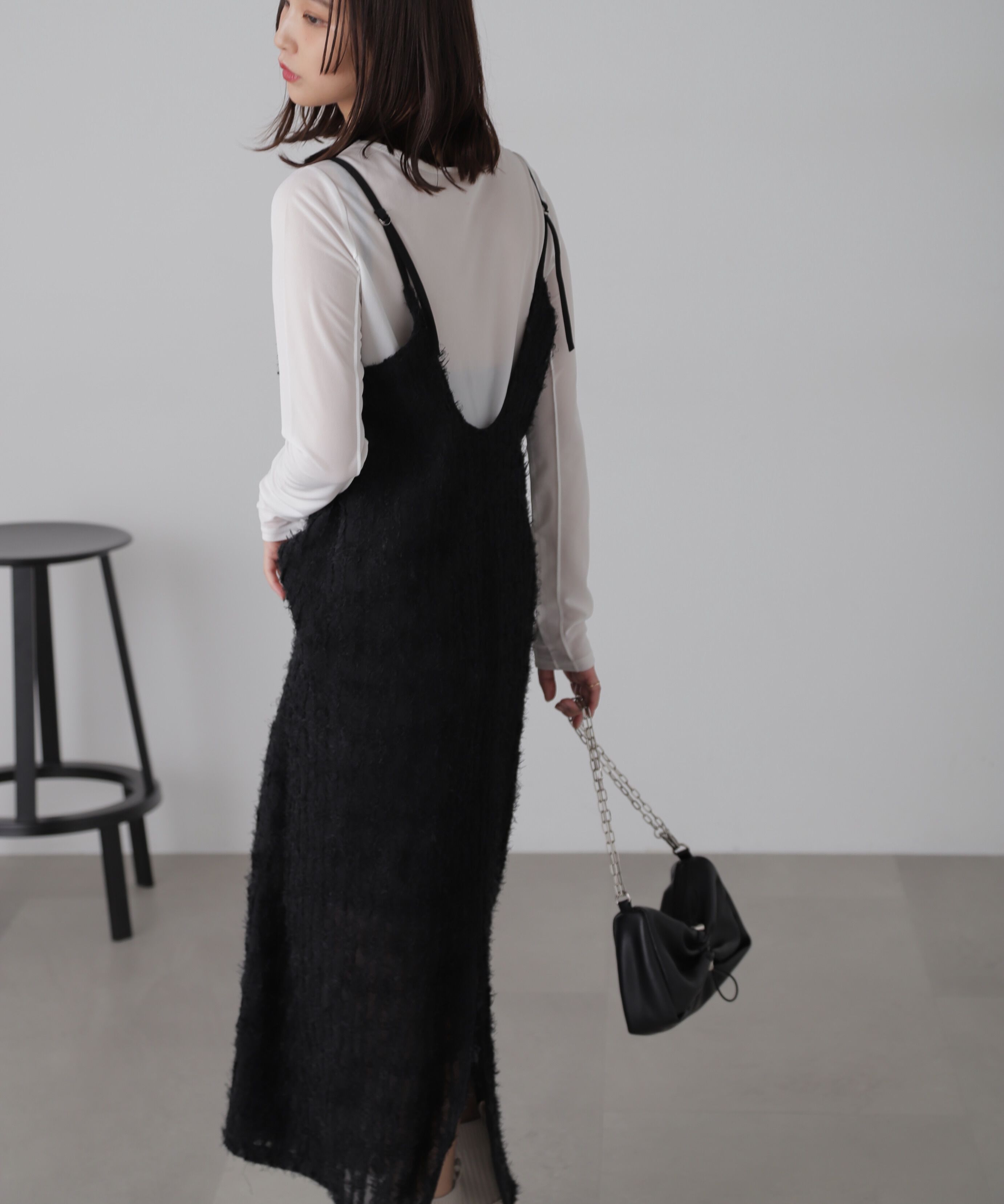  「シャギーキャミナローワンピース」|ワンピース|