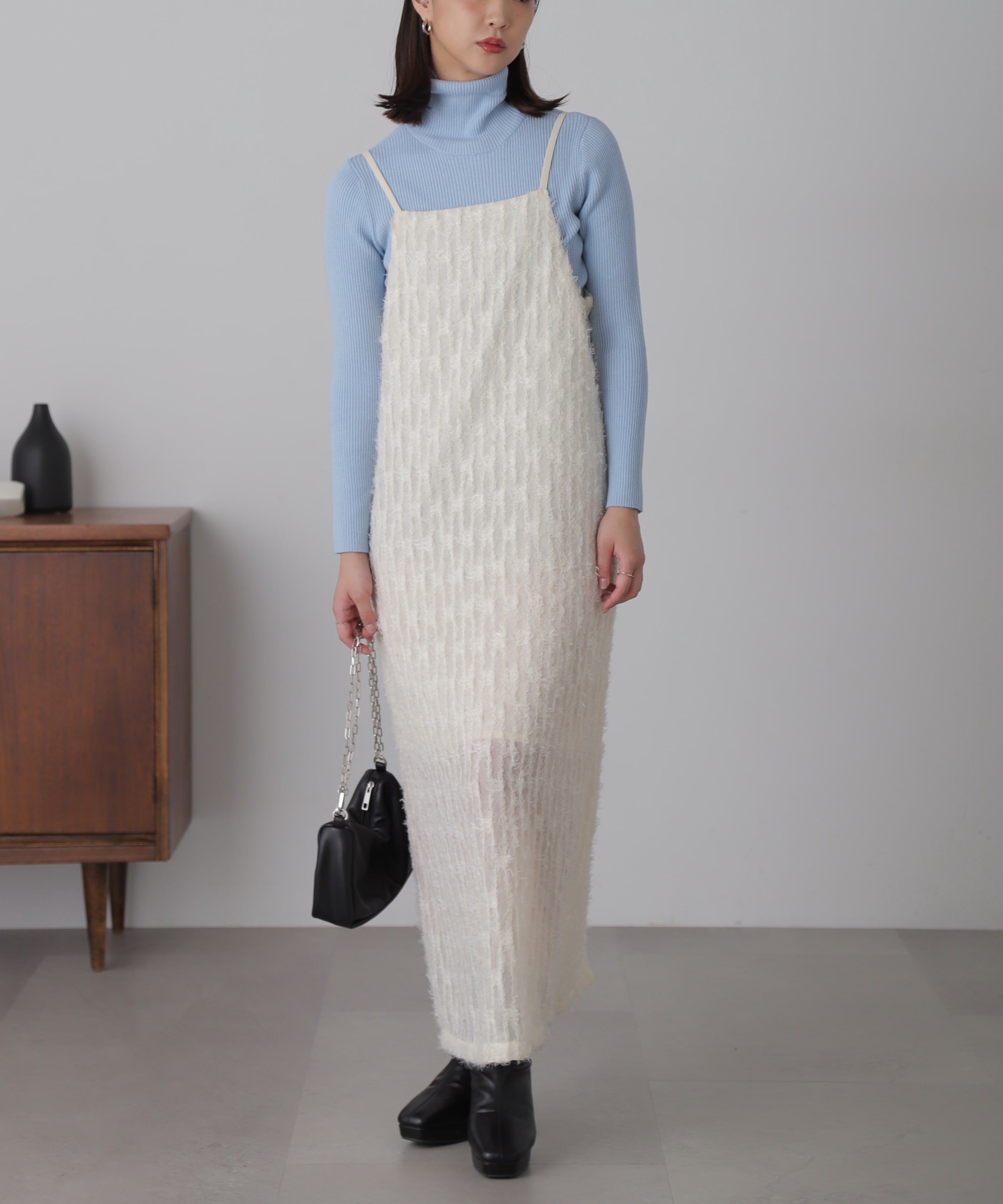  「シャギーキャミナローワンピース」|ワンピース|