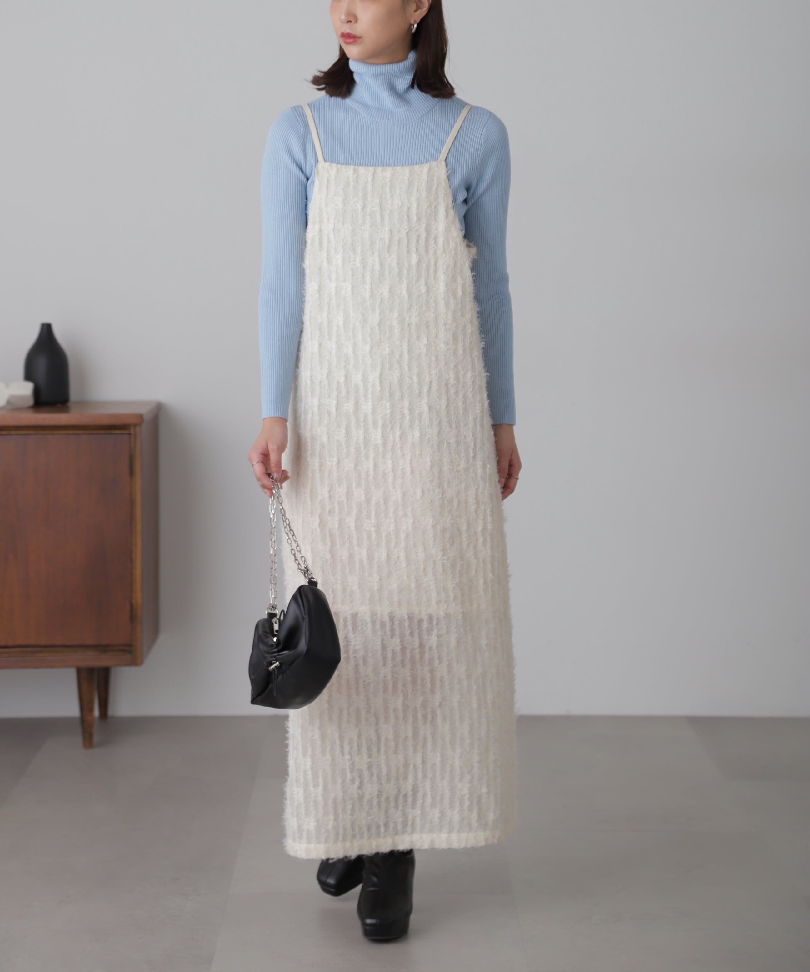  「シャギーキャミナローワンピース」|ワンピース|