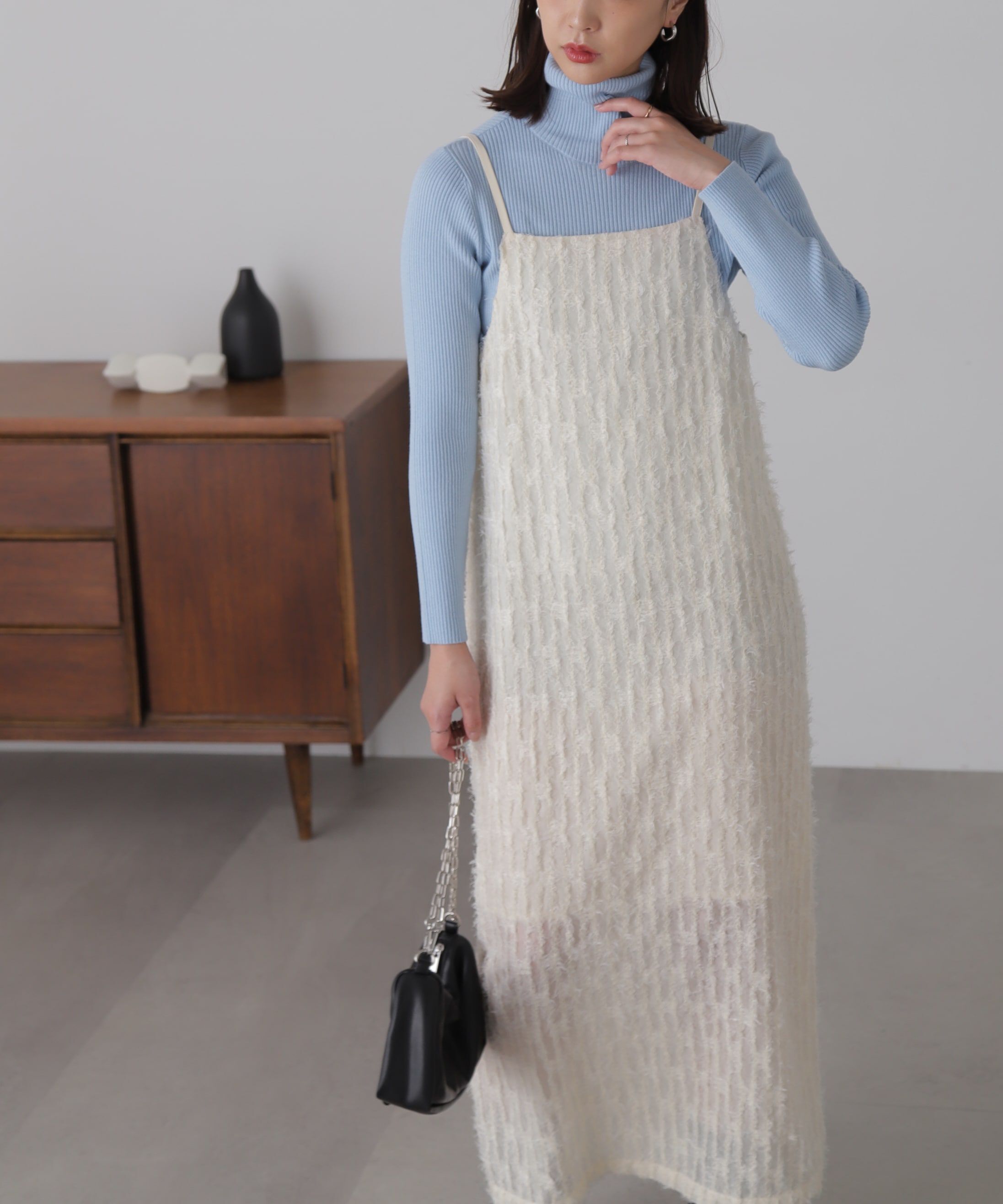  「シャギーキャミナローワンピース」|ワンピース|