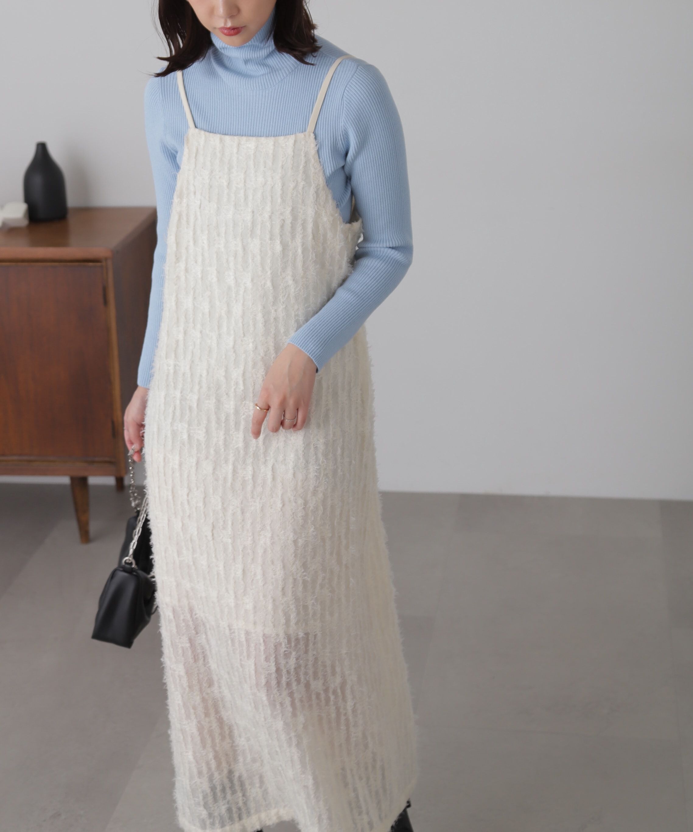  「シャギーキャミナローワンピース」|ワンピース|