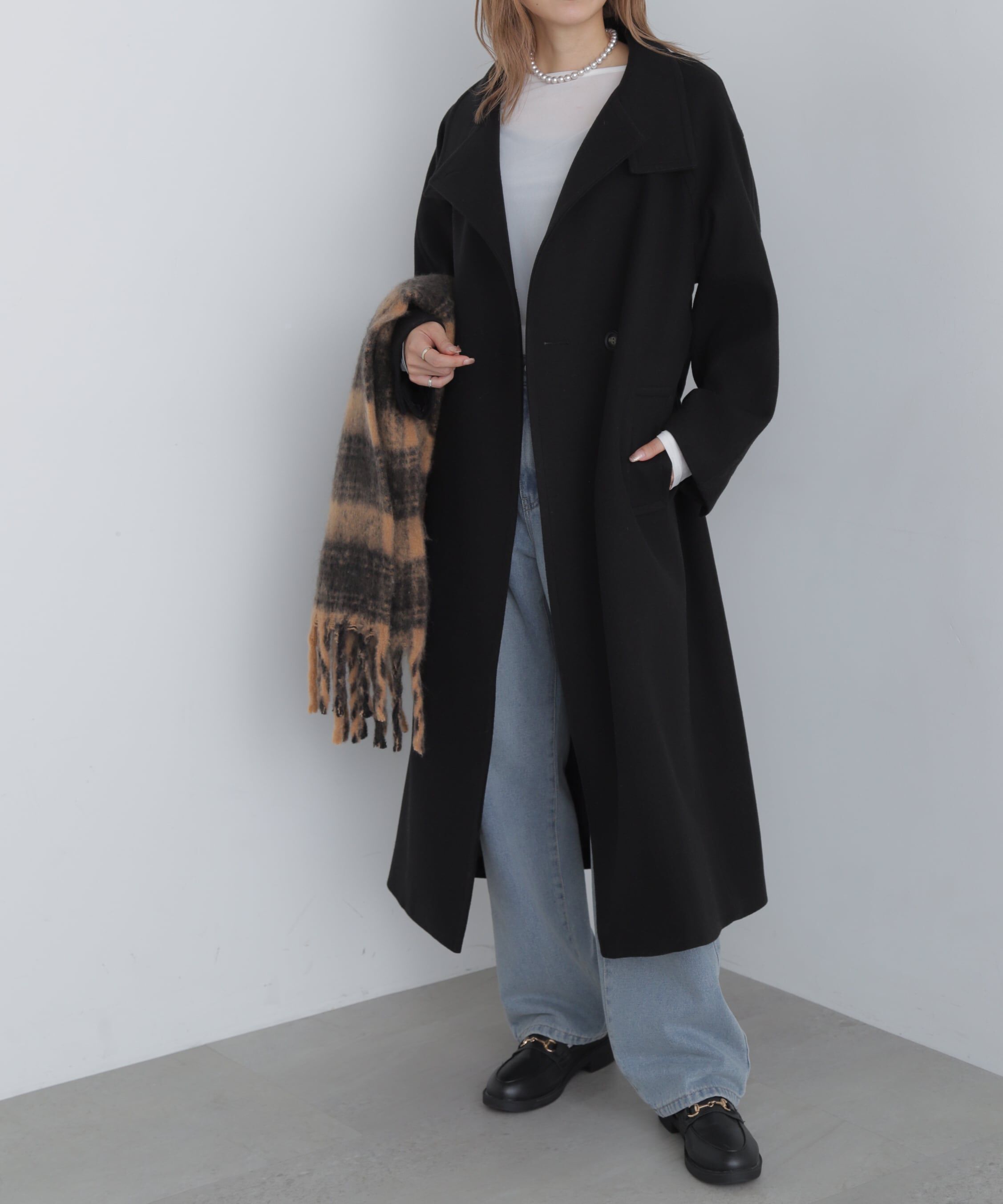  「スタンドカラーロングコート」|その他|