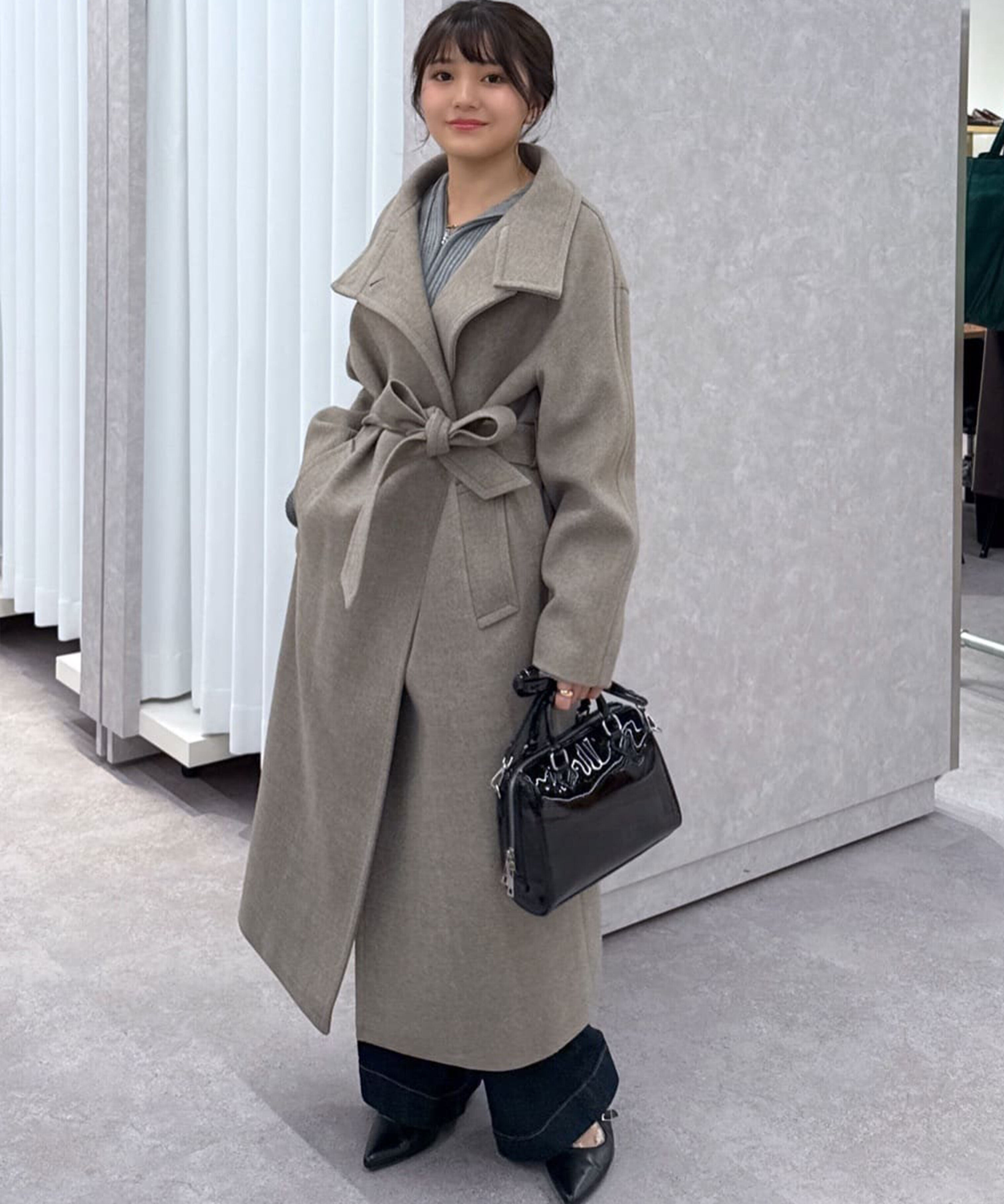  「スタンドカラーロングコート」|その他|