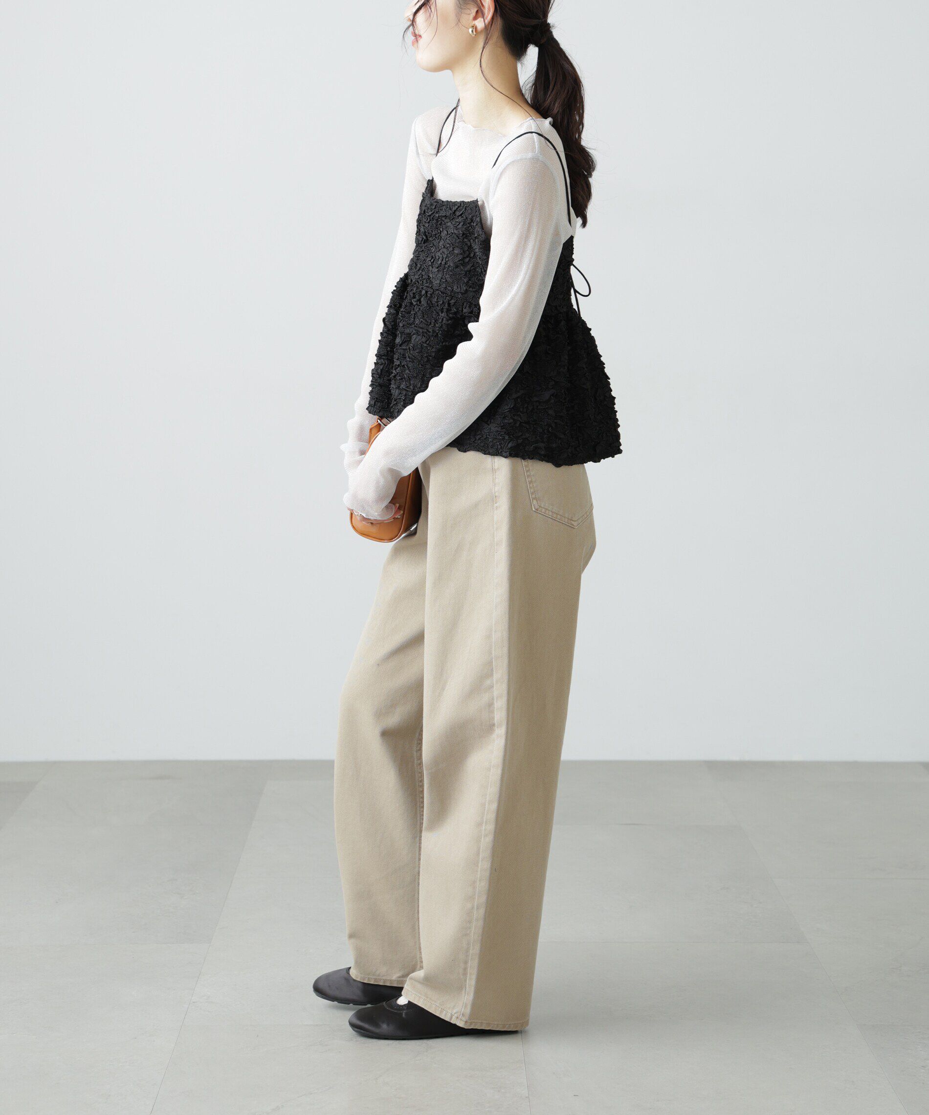  「ラメシアーボートネックカットソー」|Tシャツ・カットソー|