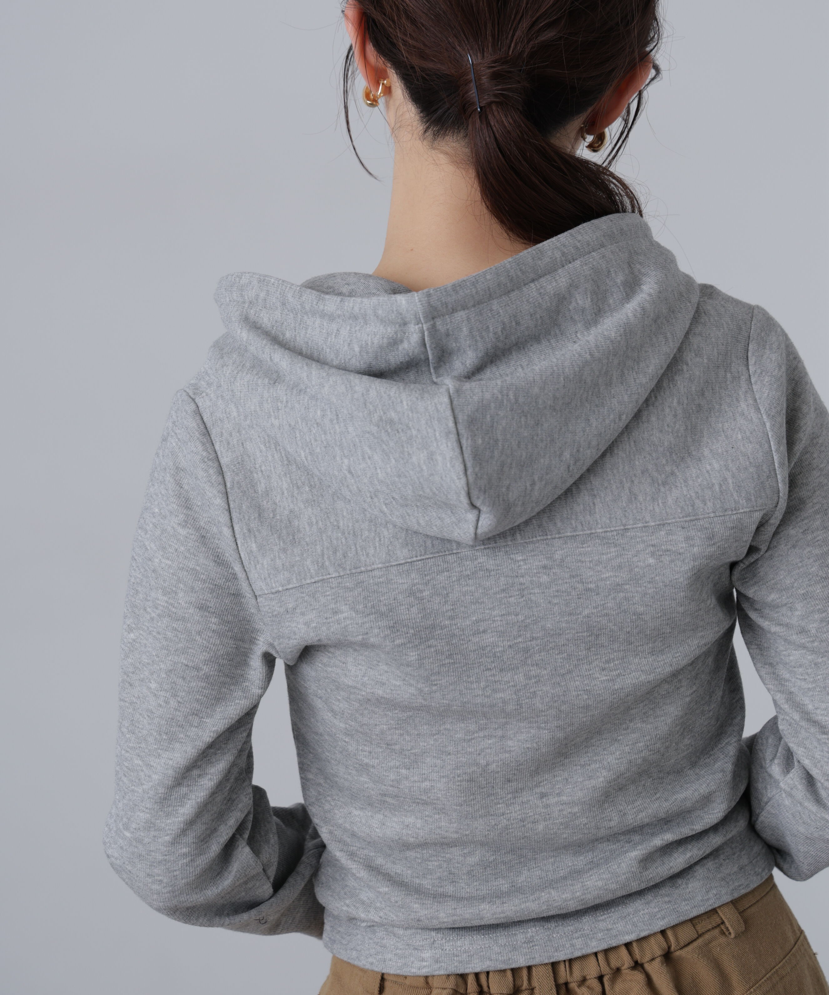  「フィットジップパーカー」|Tシャツ・カットソー|