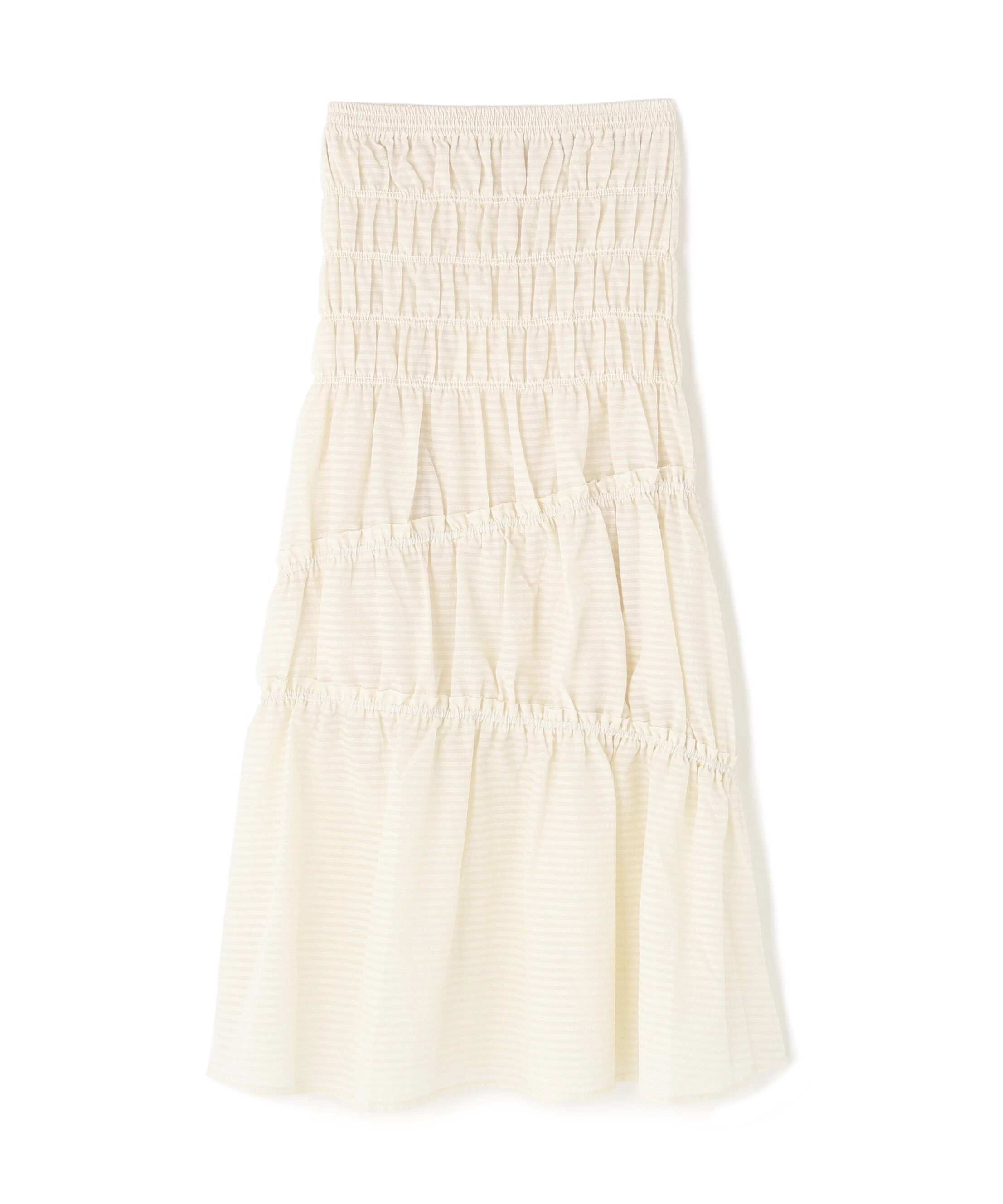  「シアーボーダーシャーリングスカート」|スカート|