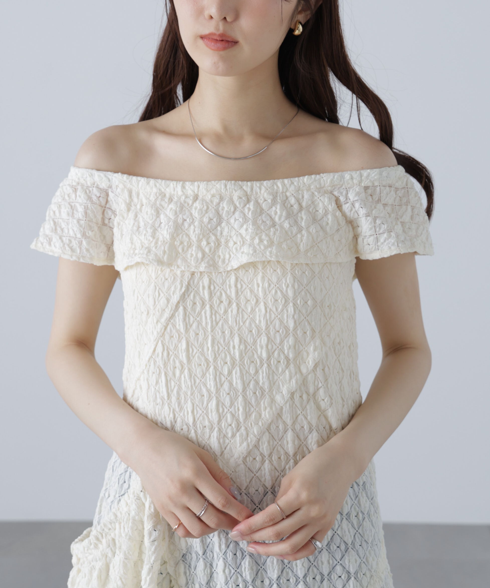  「イレヘムオフショルミニワンピース」|ワンピース|