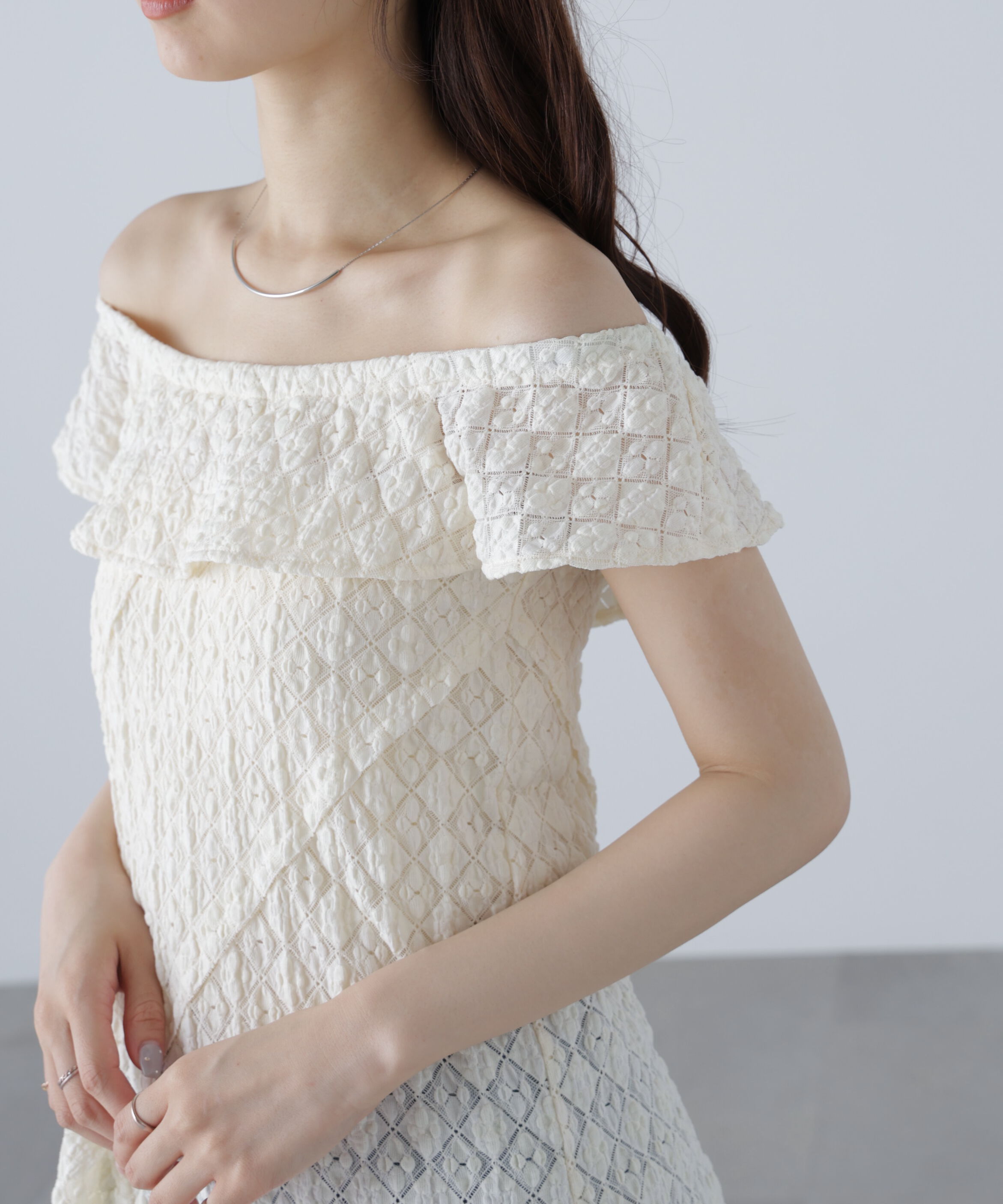  「イレヘムオフショルミニワンピース」|ワンピース|