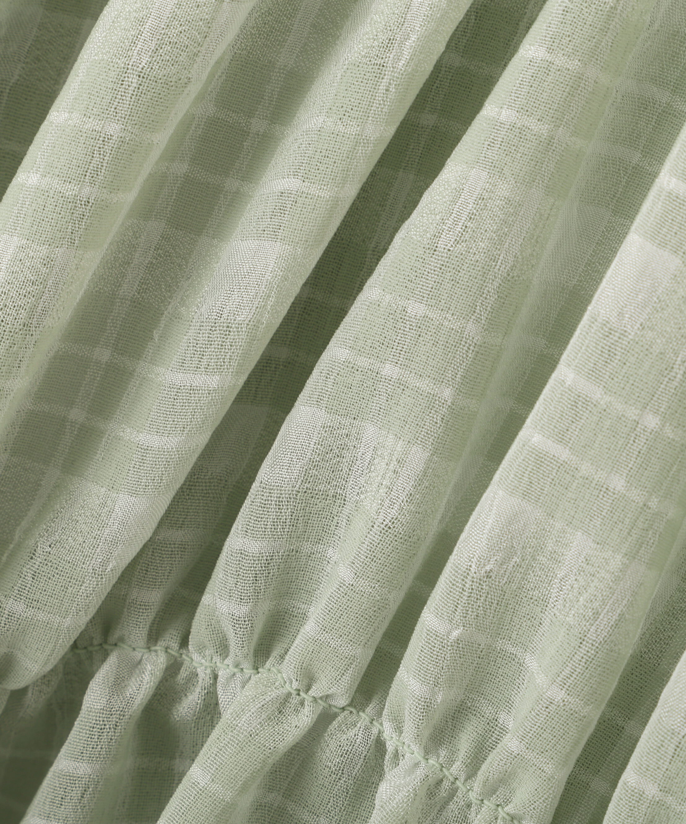  「シアーギャザー前開き短丈ブラウス」|シャツ・ブラウス|