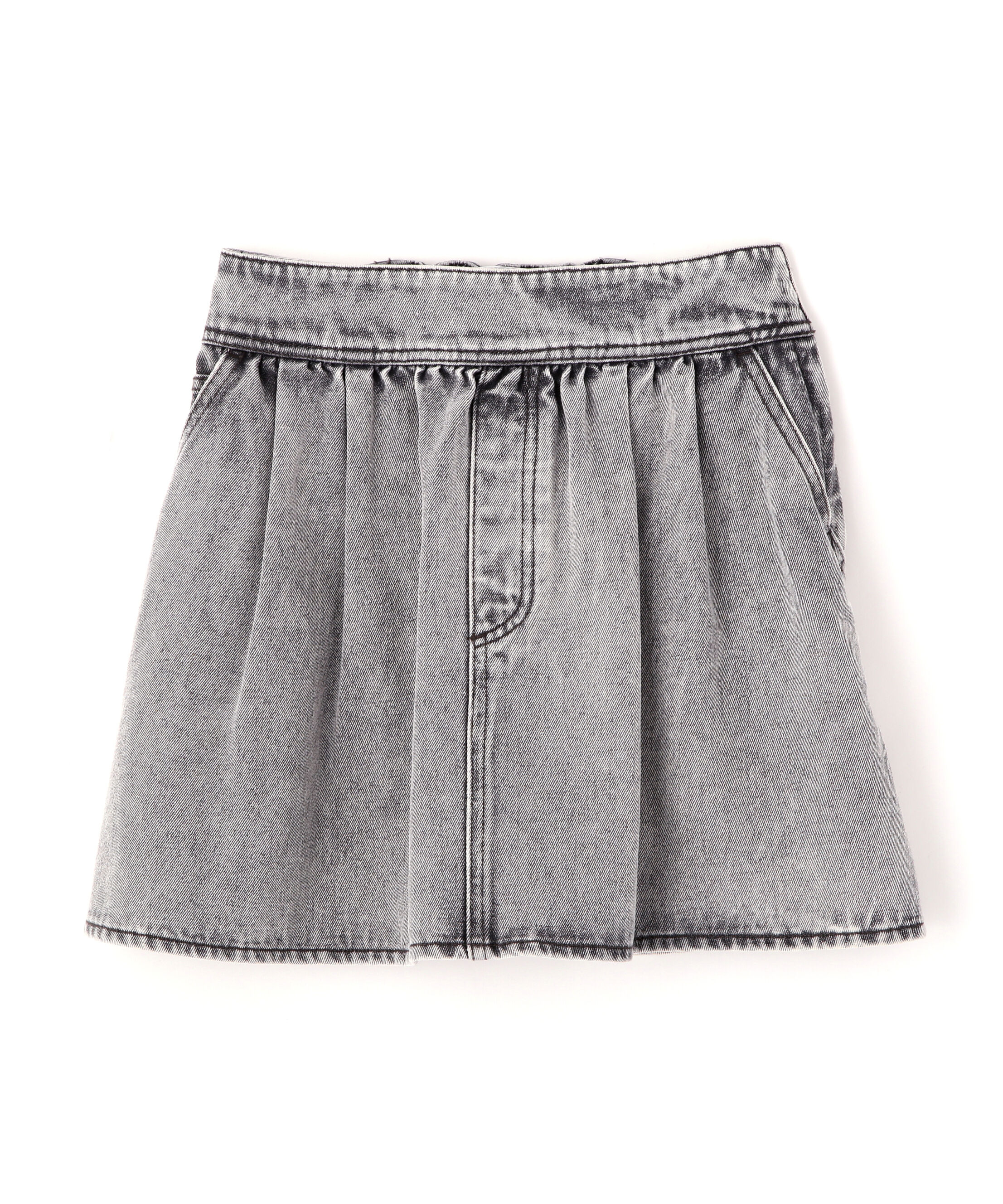  「ヨークフレアデニムミニスカート」|スカート|