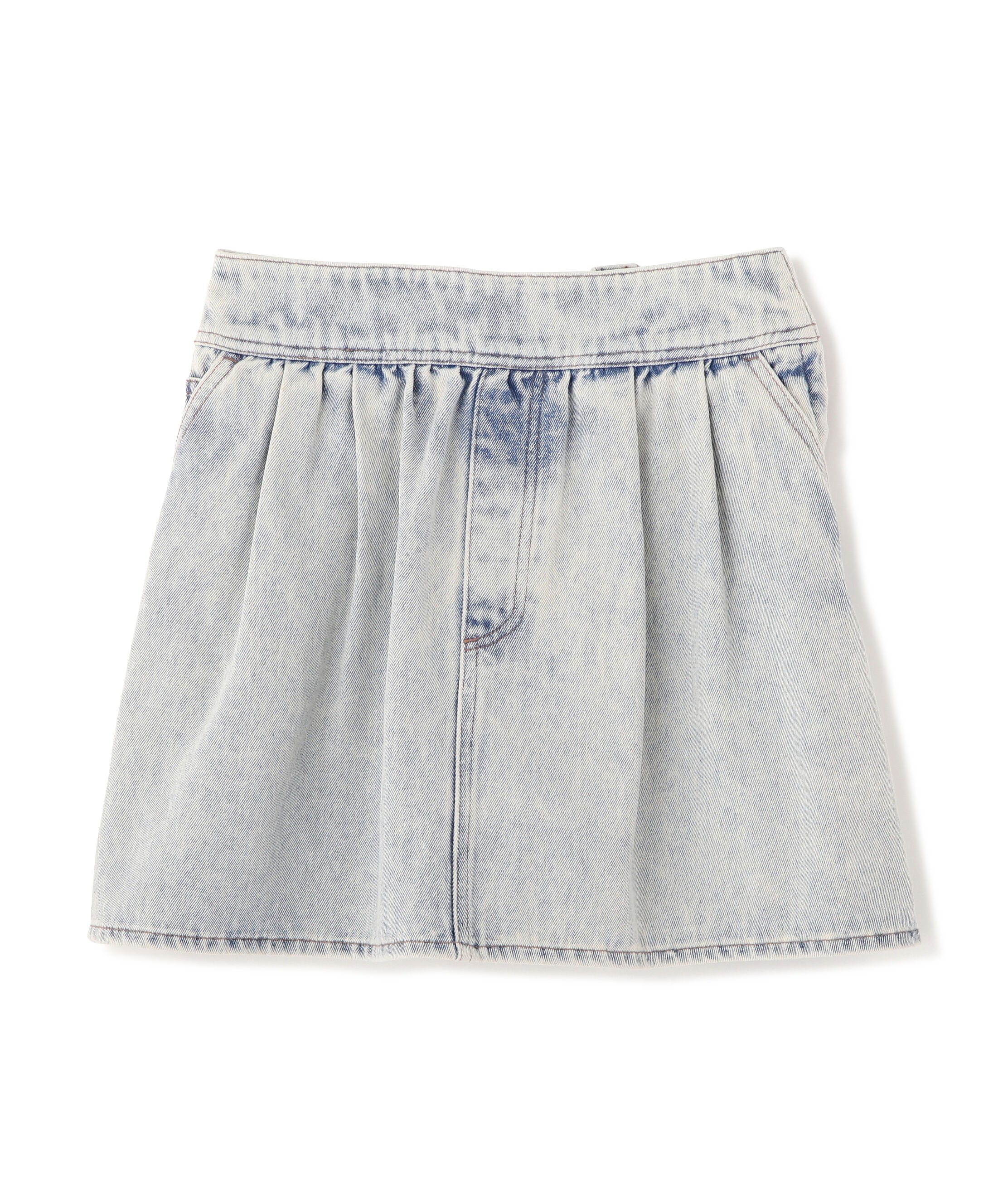  「ヨークフレアデニムミニスカート」|スカート|