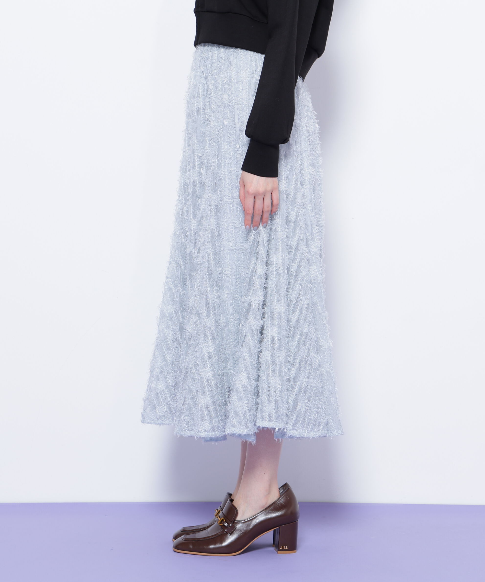  「フェザーテープチュールスカート」|スカート|