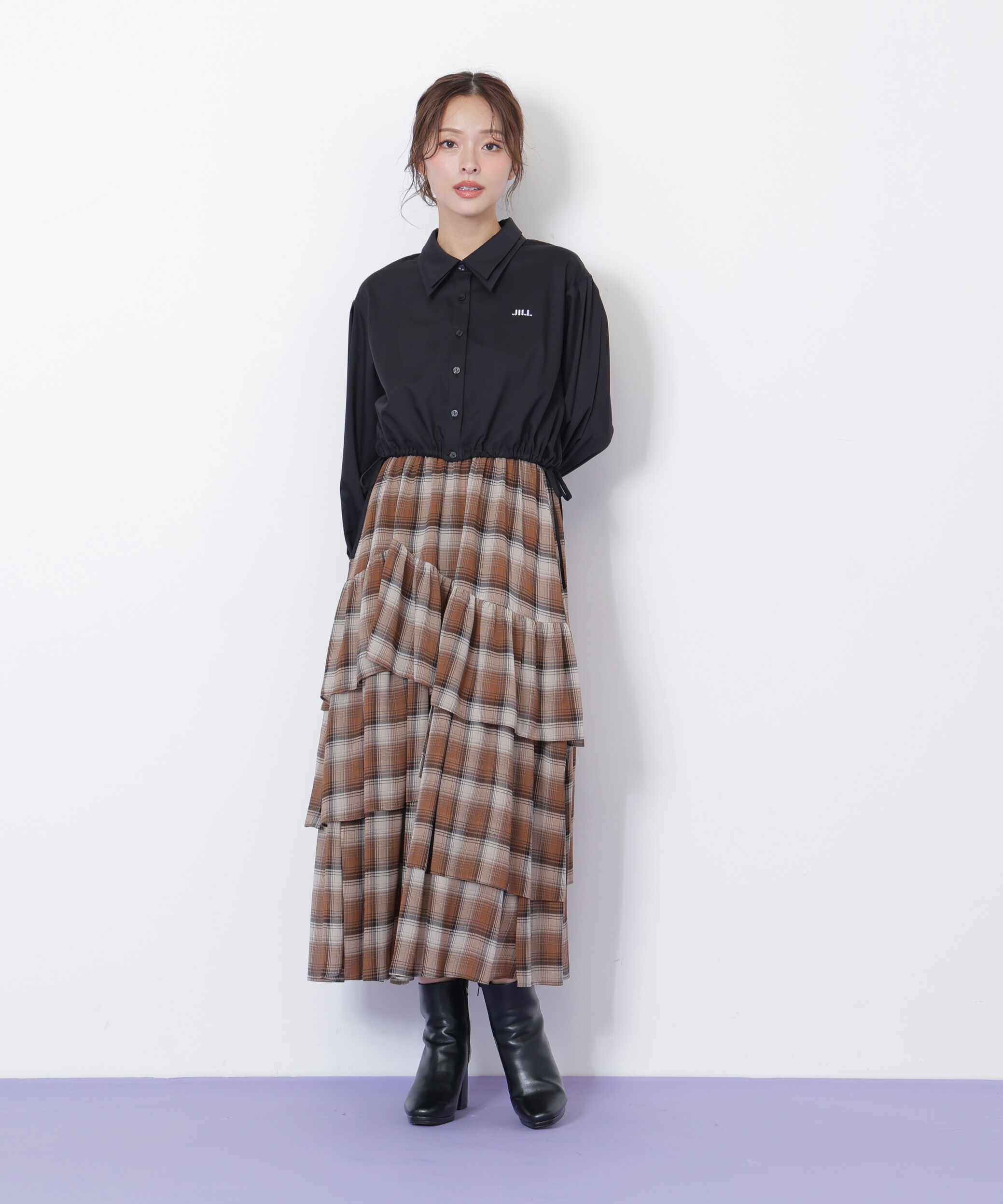  「アシメティアードスカート」|スカート|