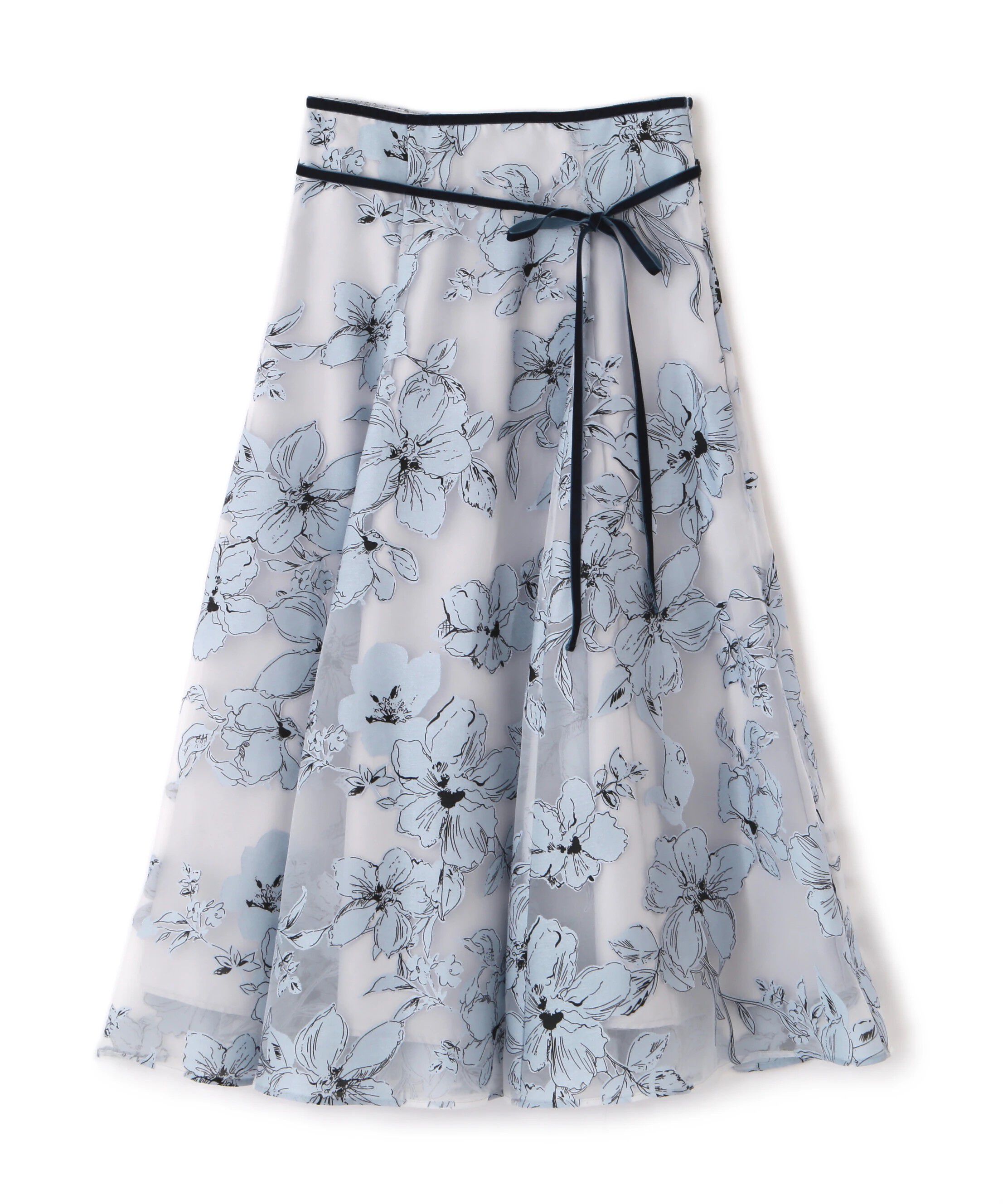  「ベロアリボンオパールフラワースカート」|スカート|