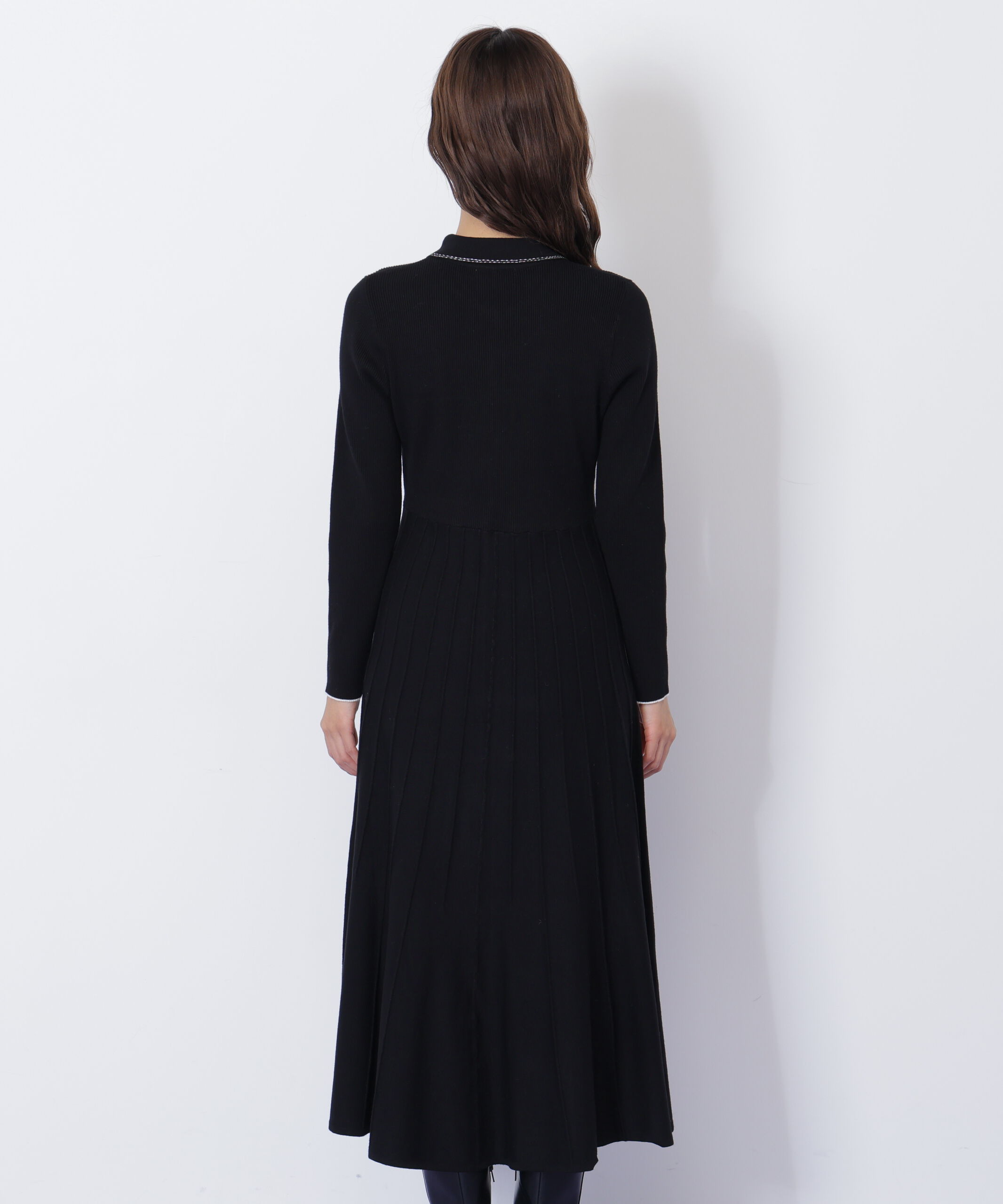  「ステッチカラーニットワンピース」|ワンピース|