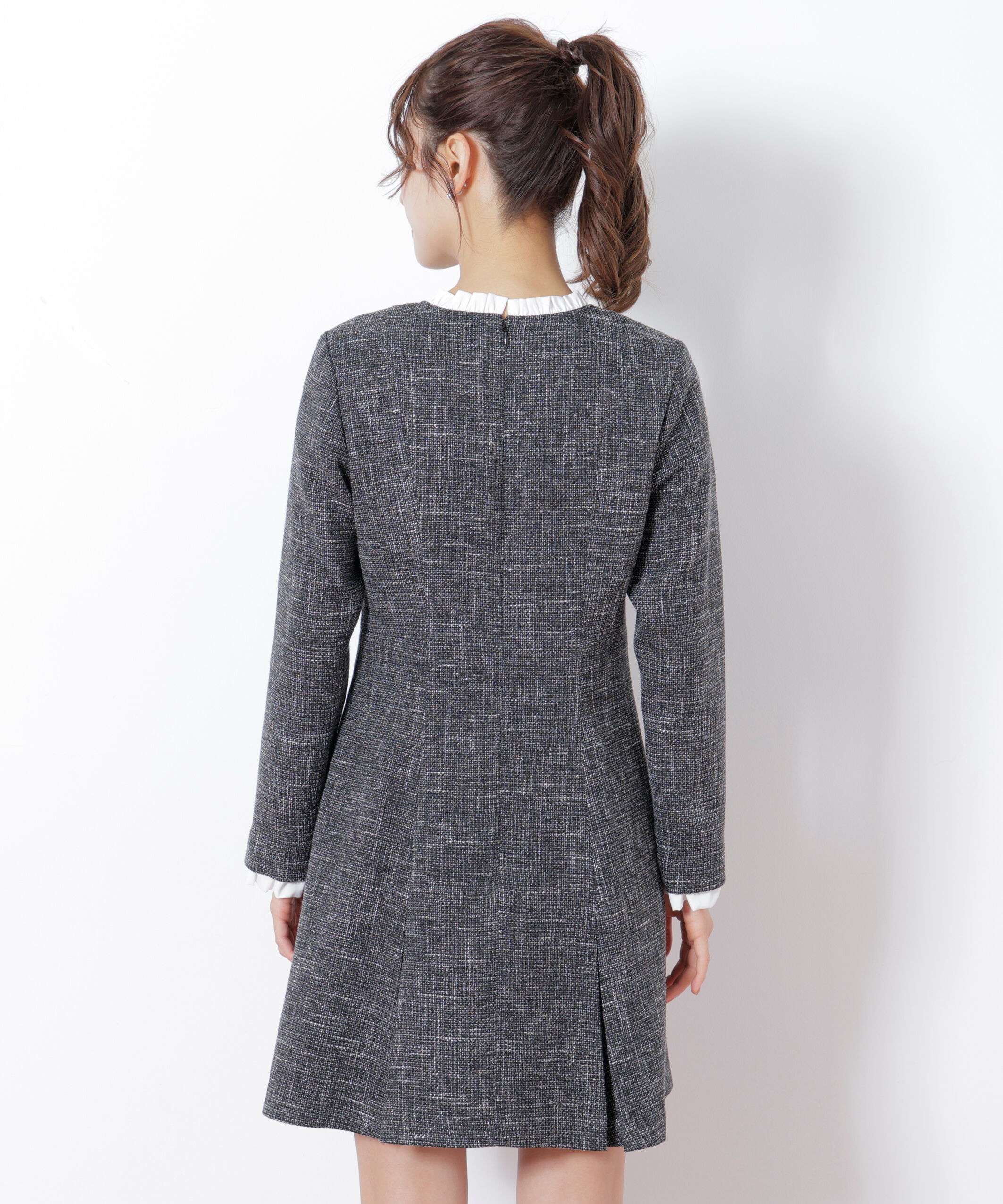  「ツィードミニワンピース」|ワンピース|