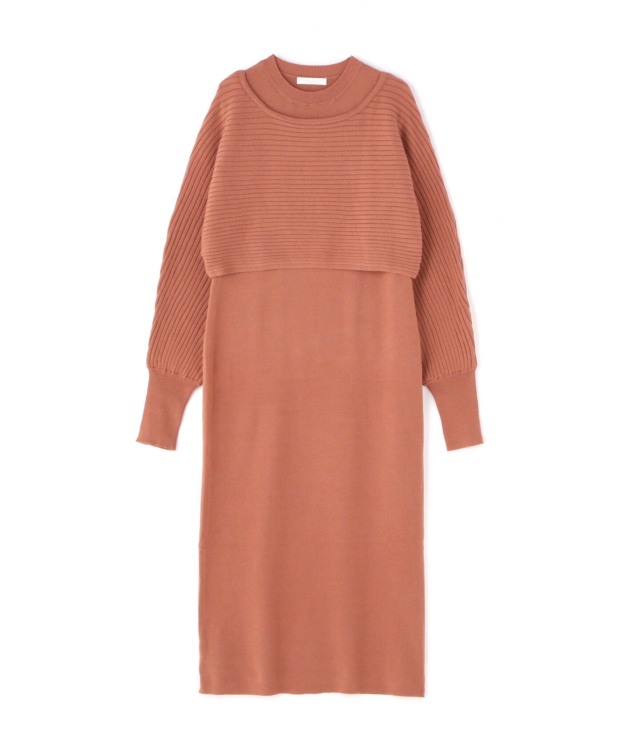 PROPORTION BODY DRESSING「ナローレイヤードニットワンピース」|ワンピース|