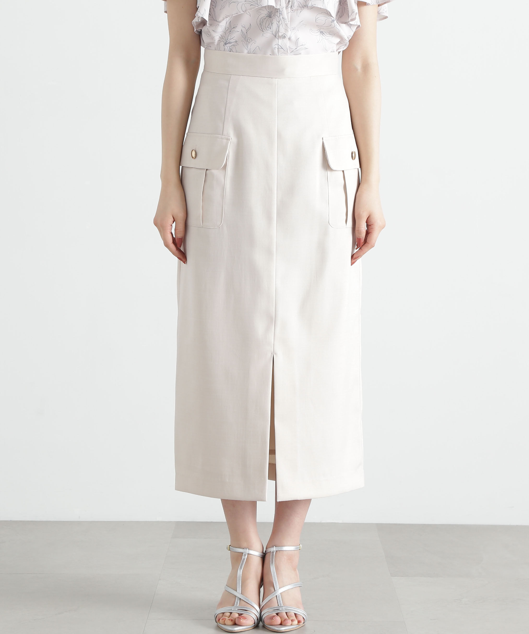 PROPORTION BODY DRESSING「ポケット付きナロースカート」|スカート|