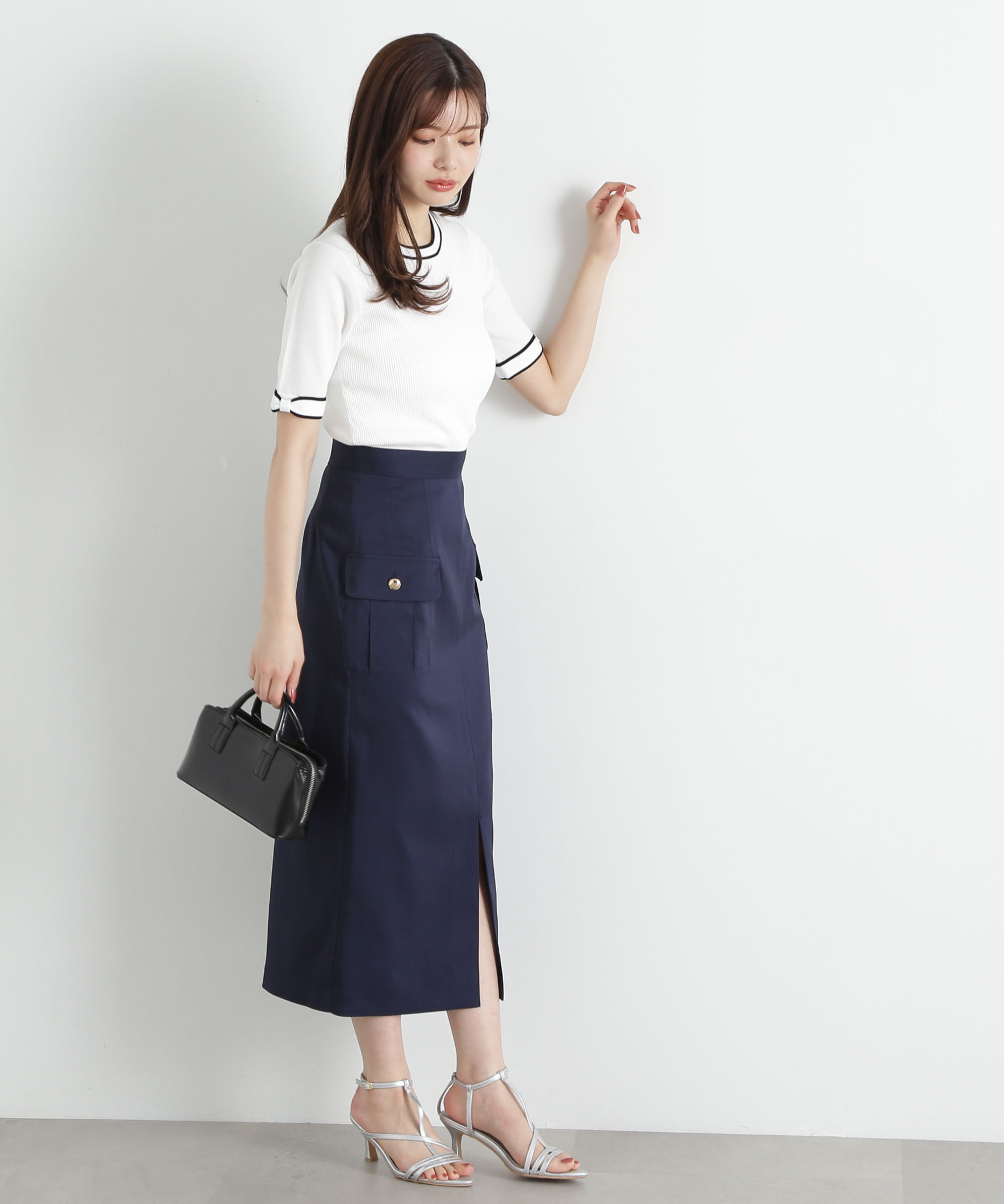 PROPORTION BODY DRESSING「ポケット付きナロースカート」|スカート|