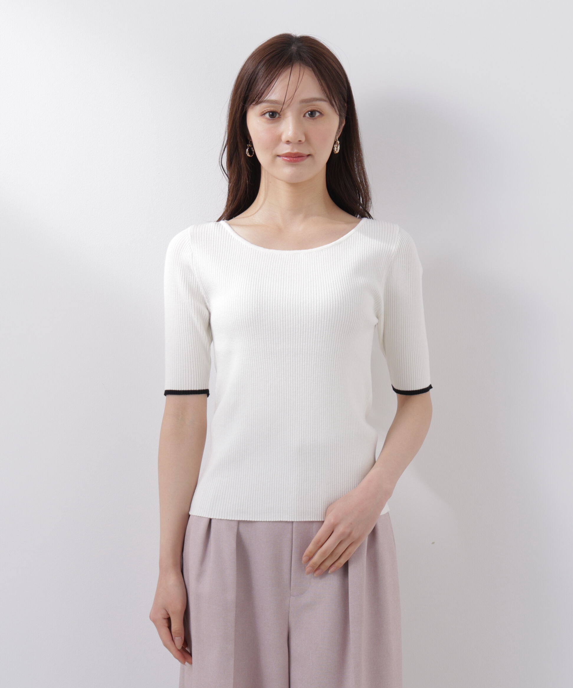 PROPORTION BODY DRESSING「バイカラーアンサンブル　26SS」|ニット・セーター|