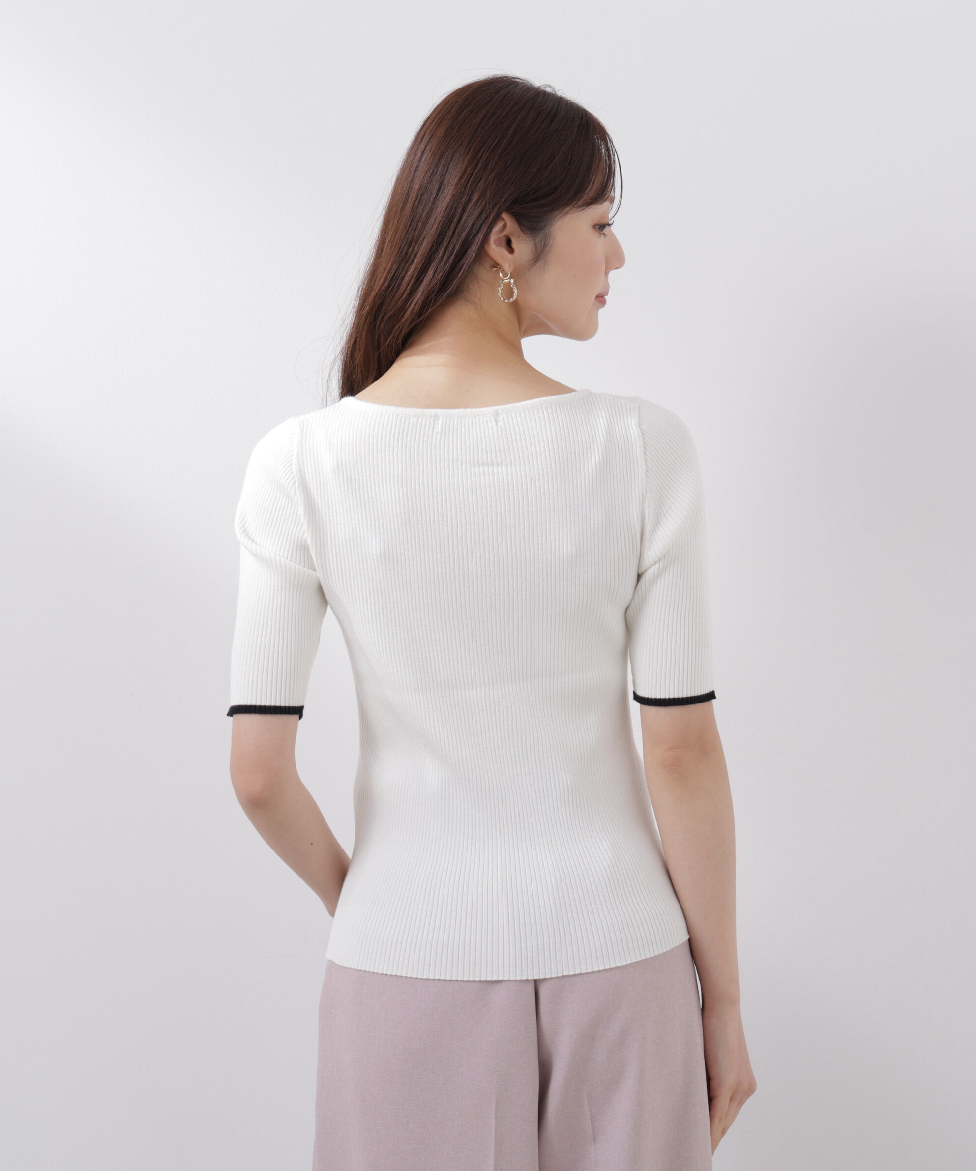 PROPORTION BODY DRESSING「バイカラーアンサンブル　26SS」|ニット・セーター|