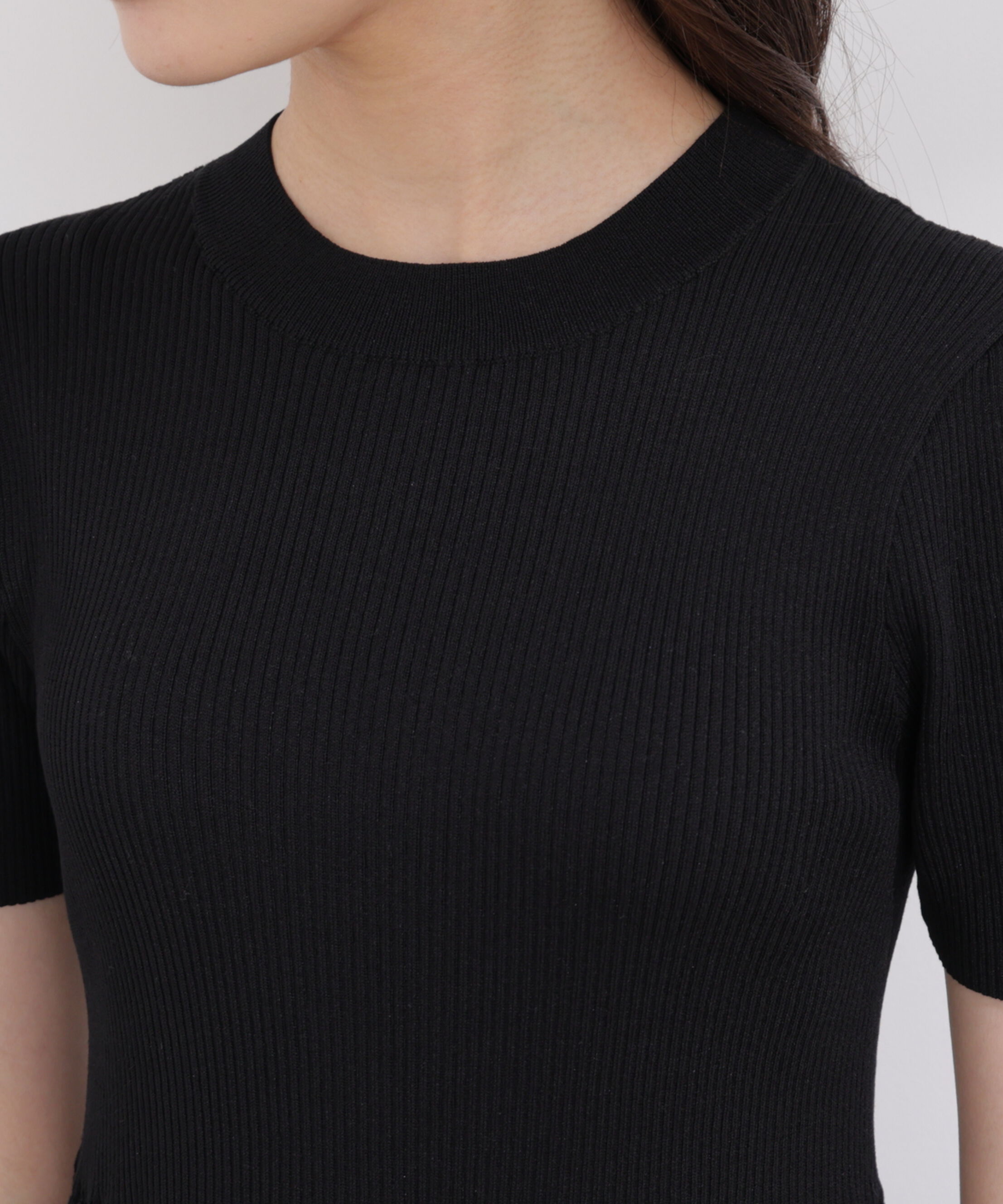 PROPORTION BODY DRESSING「半袖花柄ドッキングニットワンピース 26SS」|ワンピース|