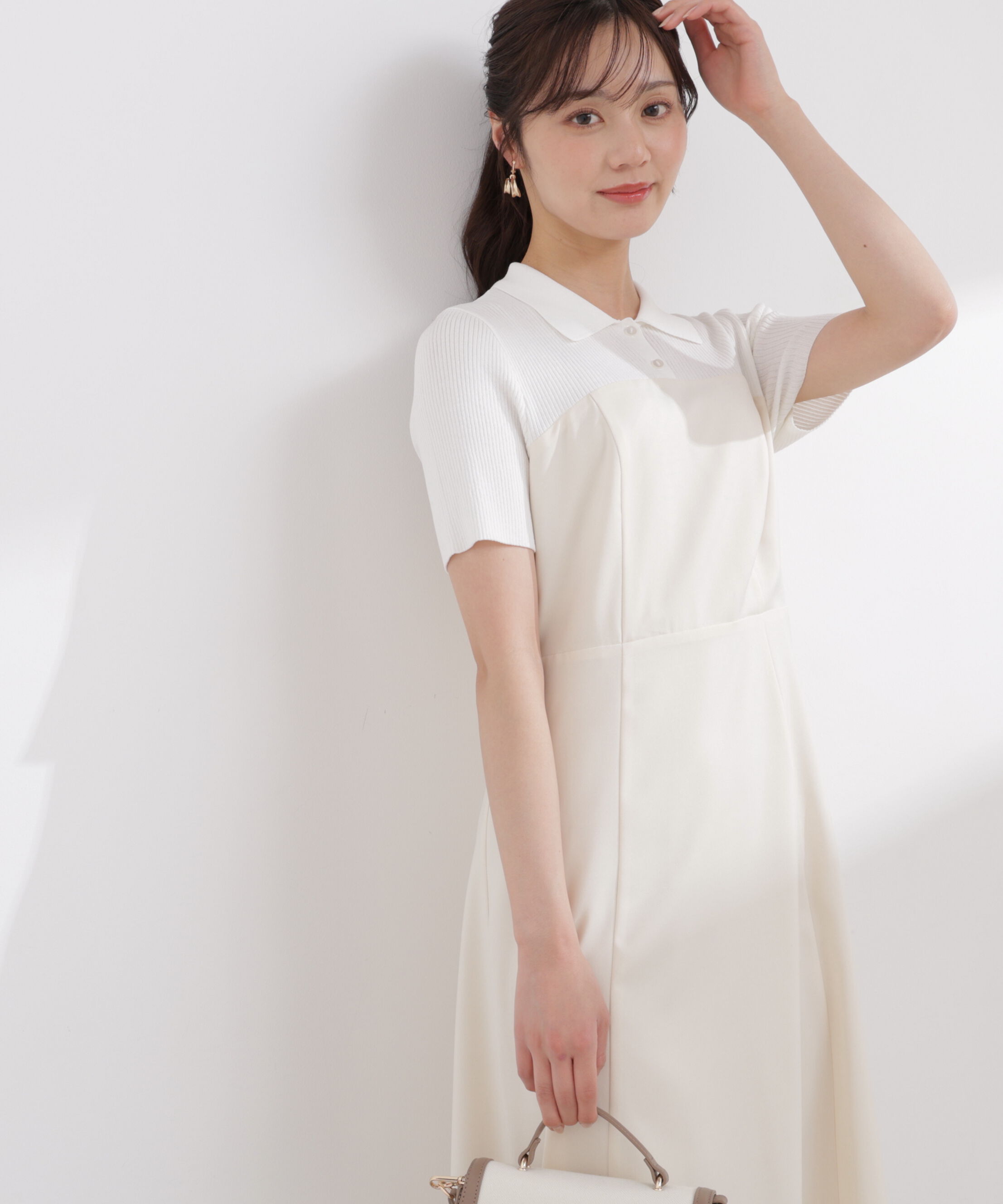 PROPORTION BODY DRESSING「ポロカラードッキングワンピース 26SS」|ワンピース|