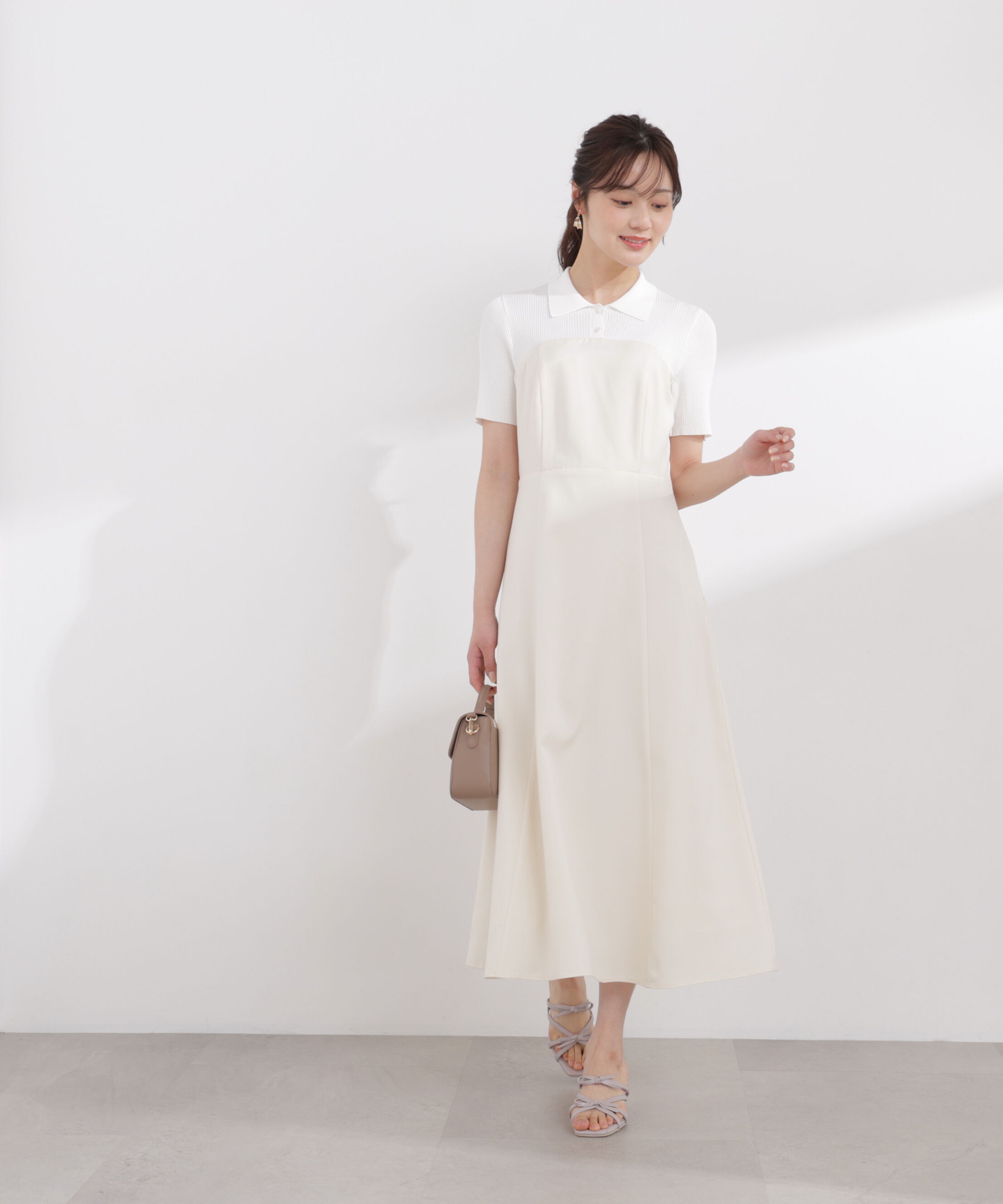 PROPORTION BODY DRESSING「ポロカラードッキングワンピース 26SS」|ワンピース|