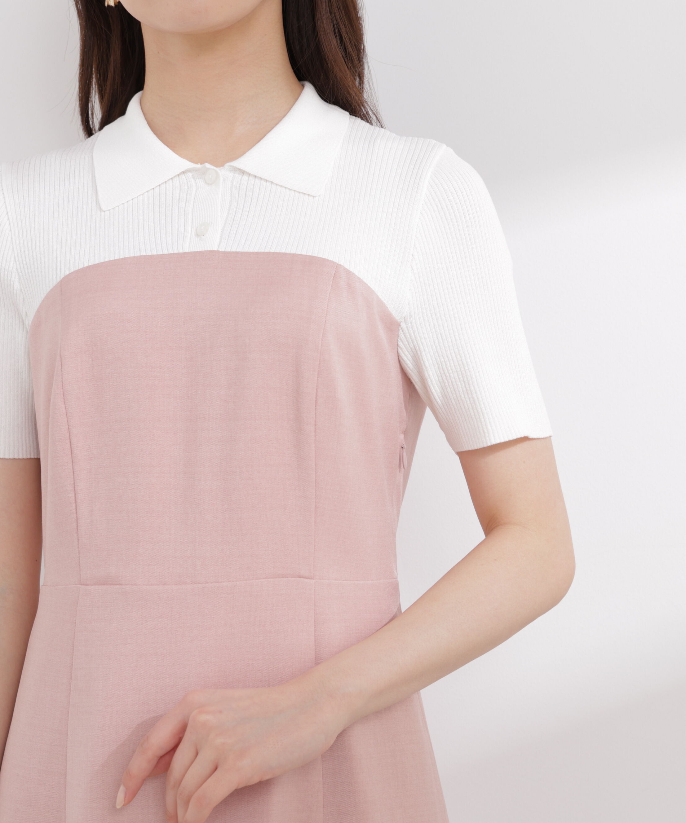 PROPORTION BODY DRESSING「ポロカラードッキングワンピース 26SS」|ワンピース|