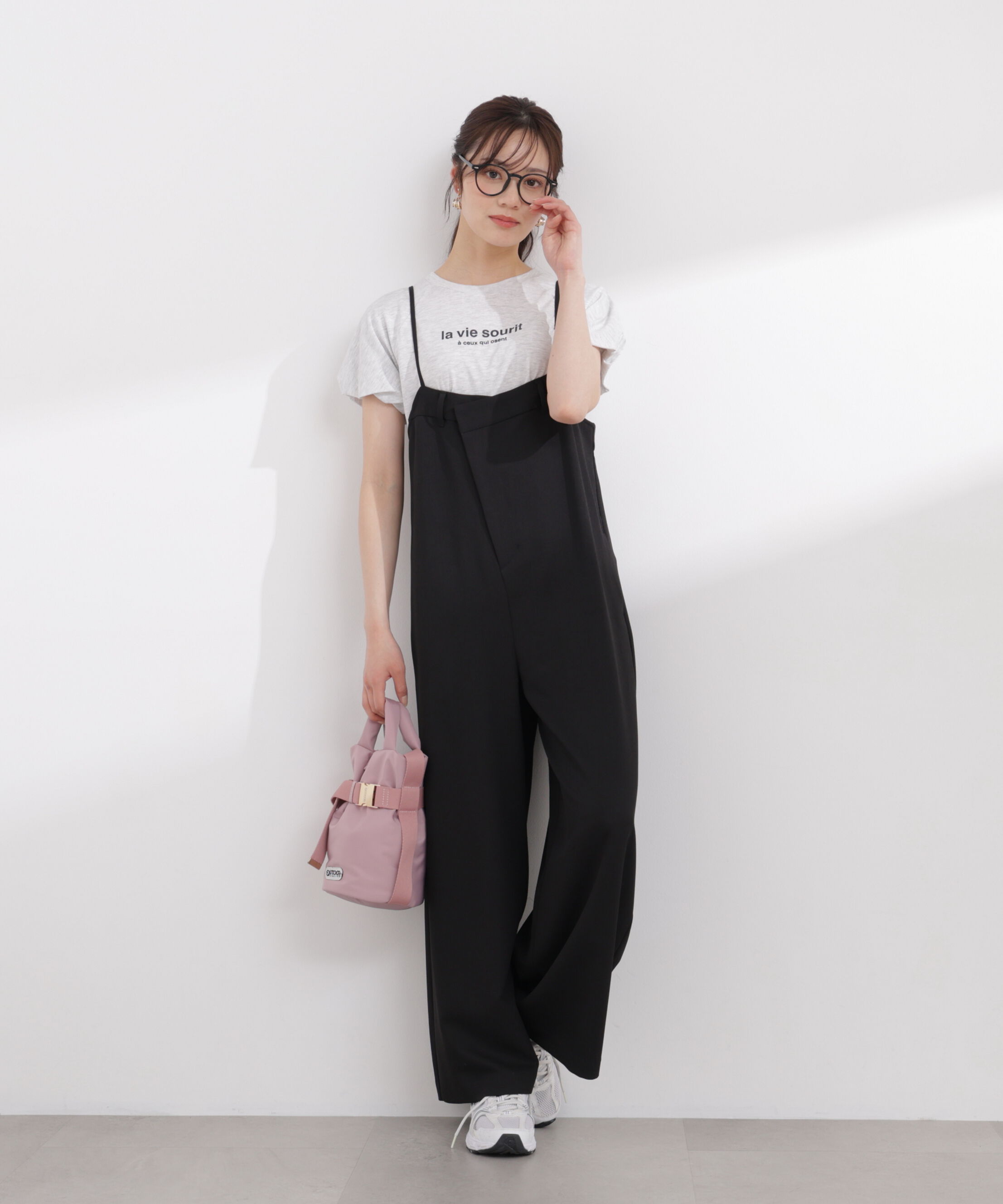 PROPORTION BODY DRESSING「〈a/mie〉バックタックサロペット 26SS」|ワンピース|