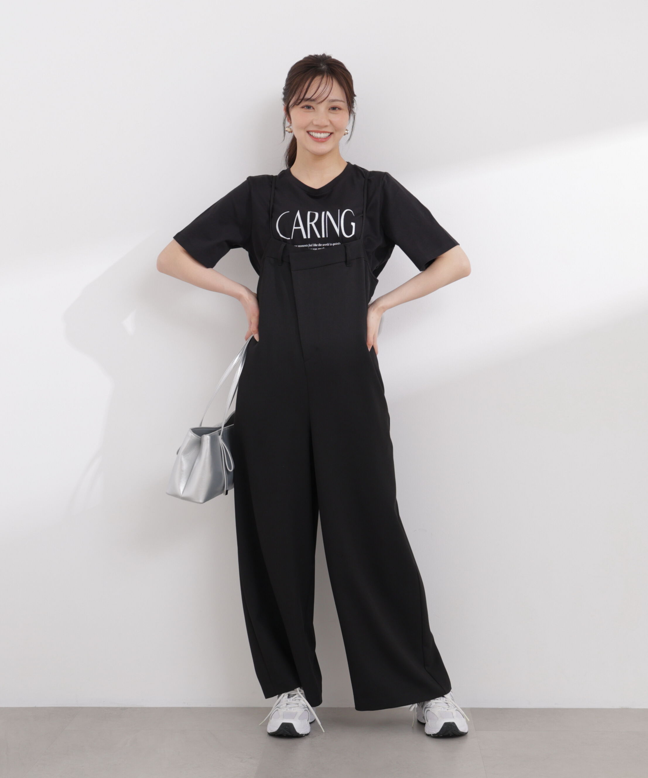 PROPORTION BODY DRESSING「〈a/mie〉バックタックサロペット 26SS」|ワンピース|